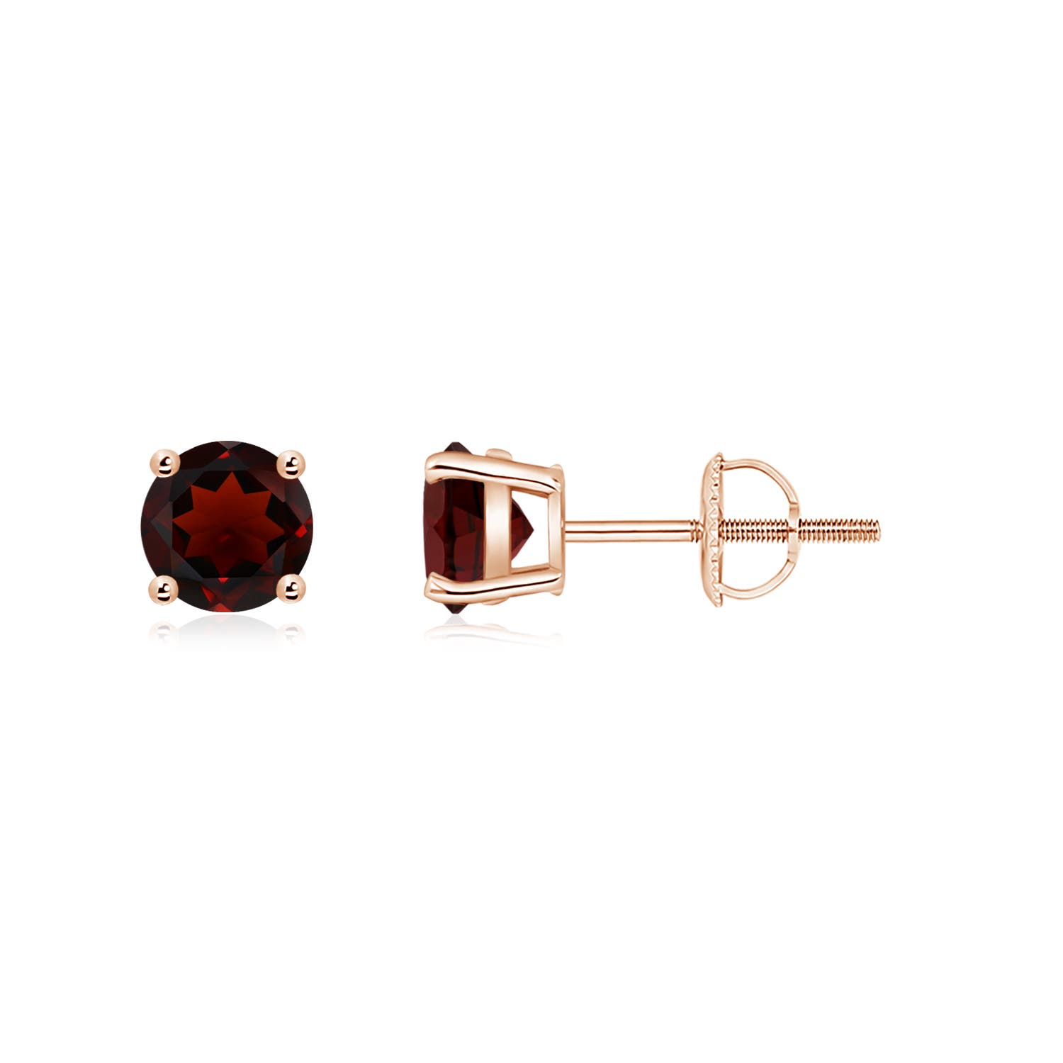 AA - Garnet / 1.2 CT / 14 KT Rose Gold