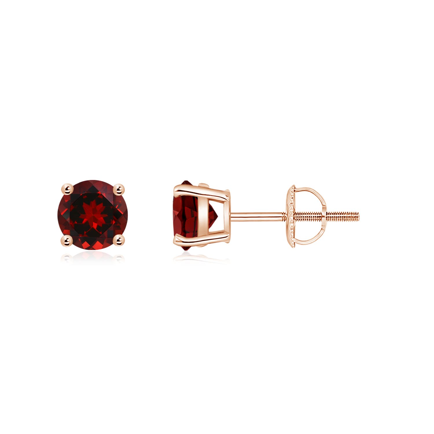 AAAA - Garnet / 1.2 CT / 14 KT Rose Gold