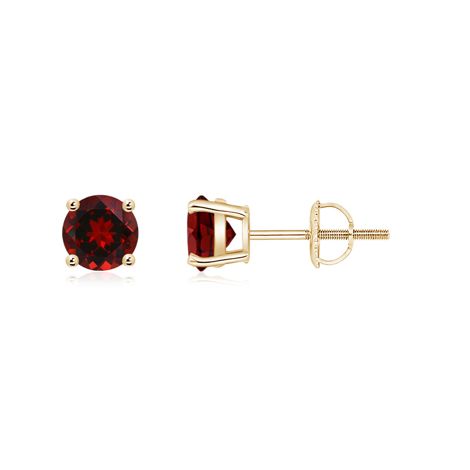 AAAA - Garnet / 1.2 CT / 14 KT Yellow Gold