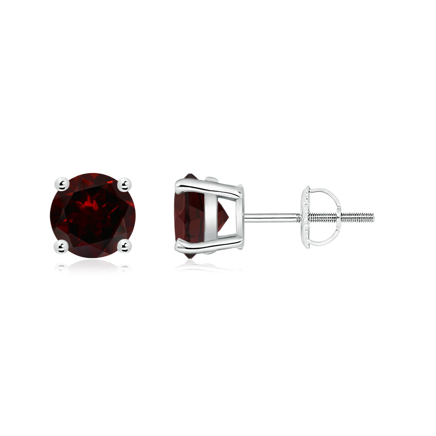 A - Garnet / 2 CT / 14 KT White Gold