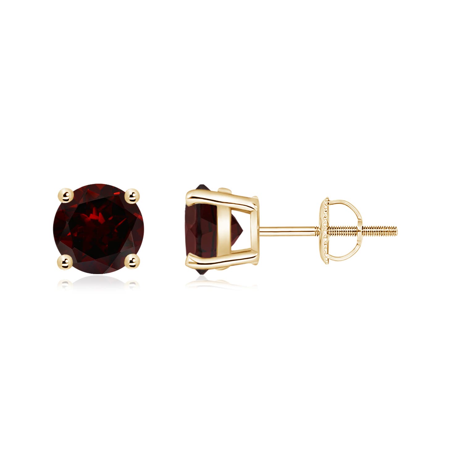 A - Garnet / 2 CT / 14 KT Yellow Gold