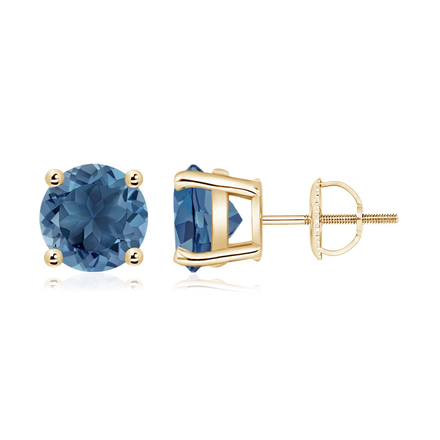 A - London Blue Topaz / 4.7 CT / 14 KT Yellow Gold