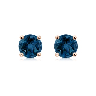Round AAA London Blue Topaz