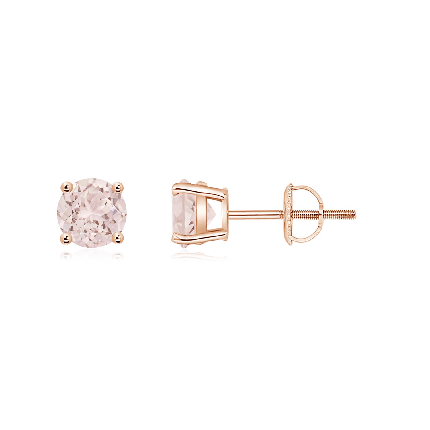 A - Morganite / 0.84 CT / 14 KT Rose Gold