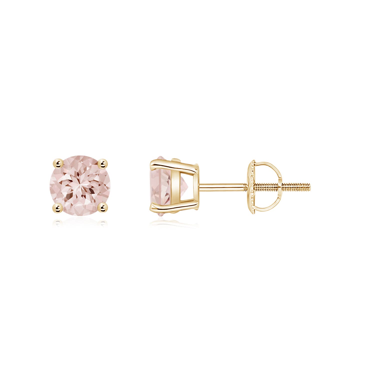 AA - Morganite / 0.84 CT / 14 KT Yellow Gold