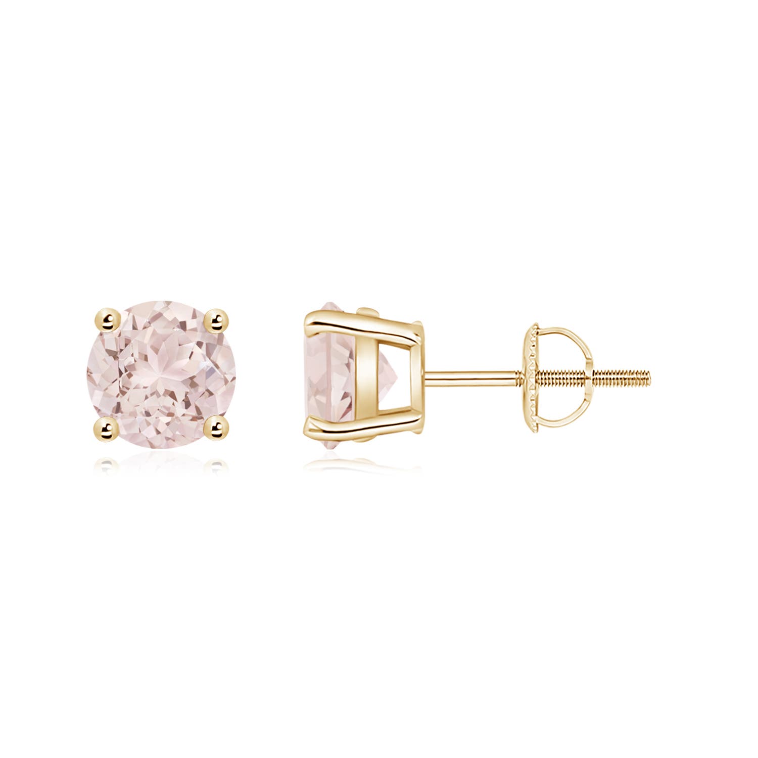 A - Morganite / 1.4 CT / 14 KT Yellow Gold