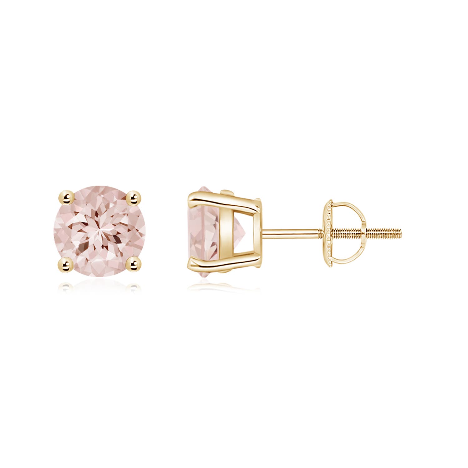 AA - Morganite / 1.4 CT / 14 KT Yellow Gold