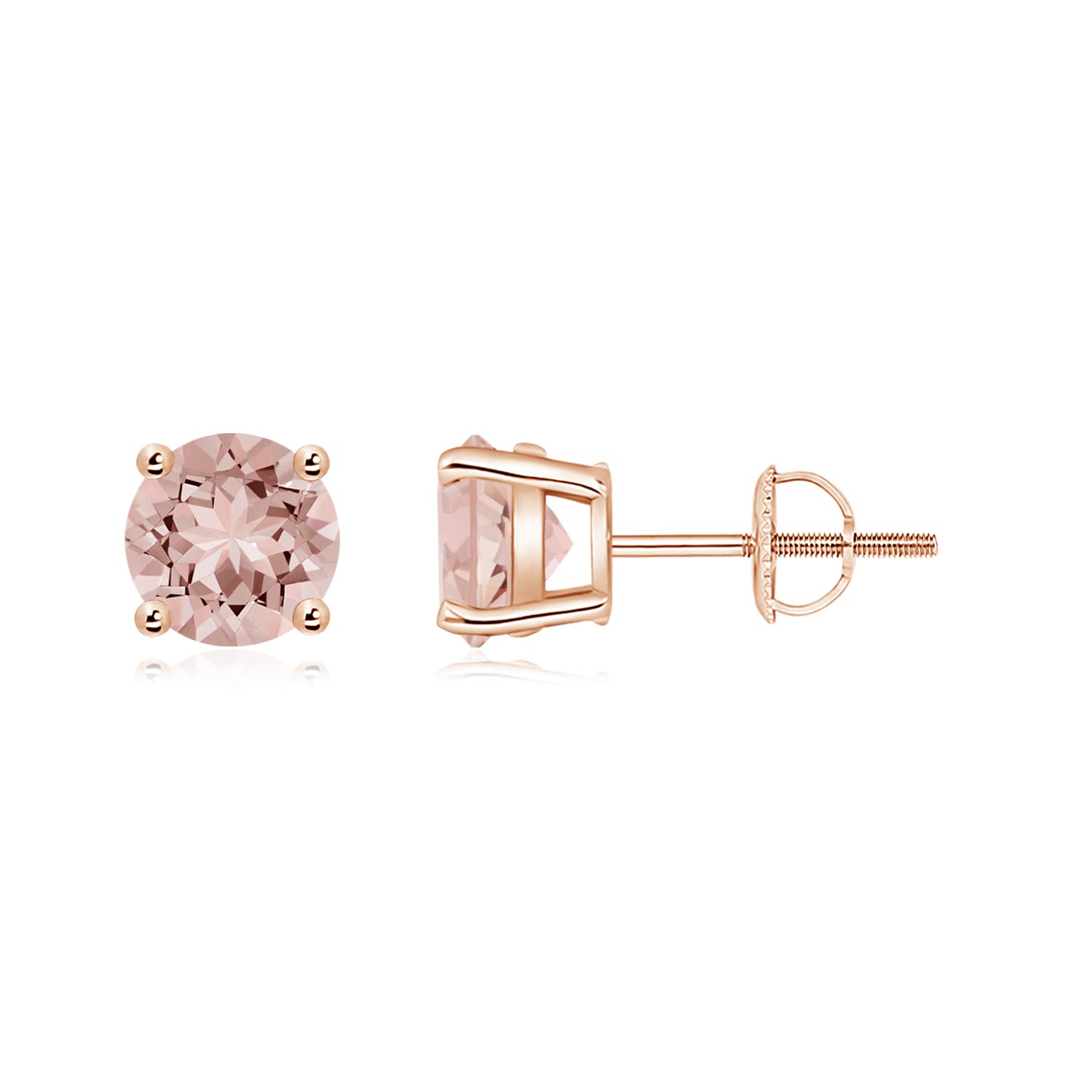 AAAA - Morganite / 1.4 CT / 14 KT Rose Gold