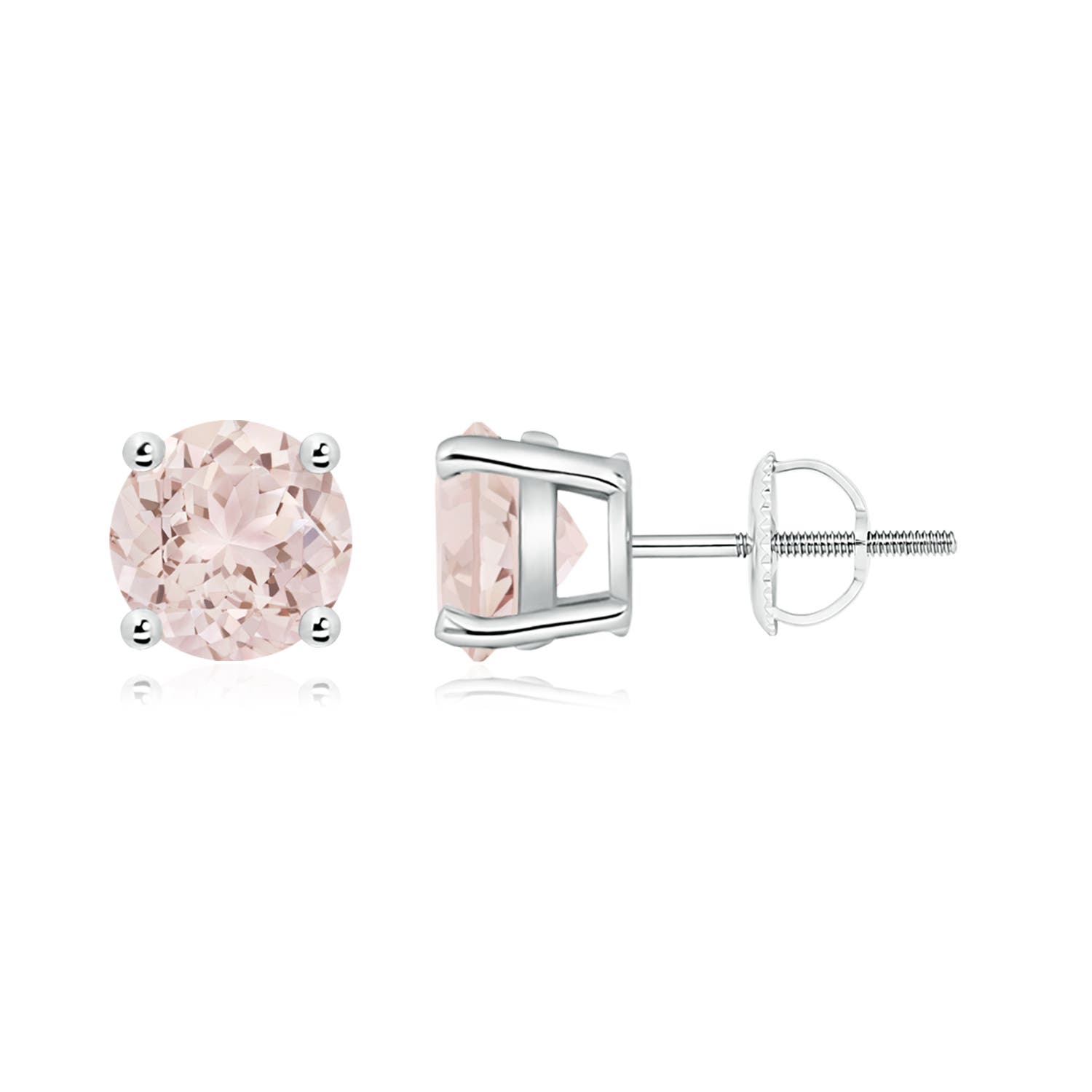 A - Morganite / 2.2 CT / 14 KT White Gold