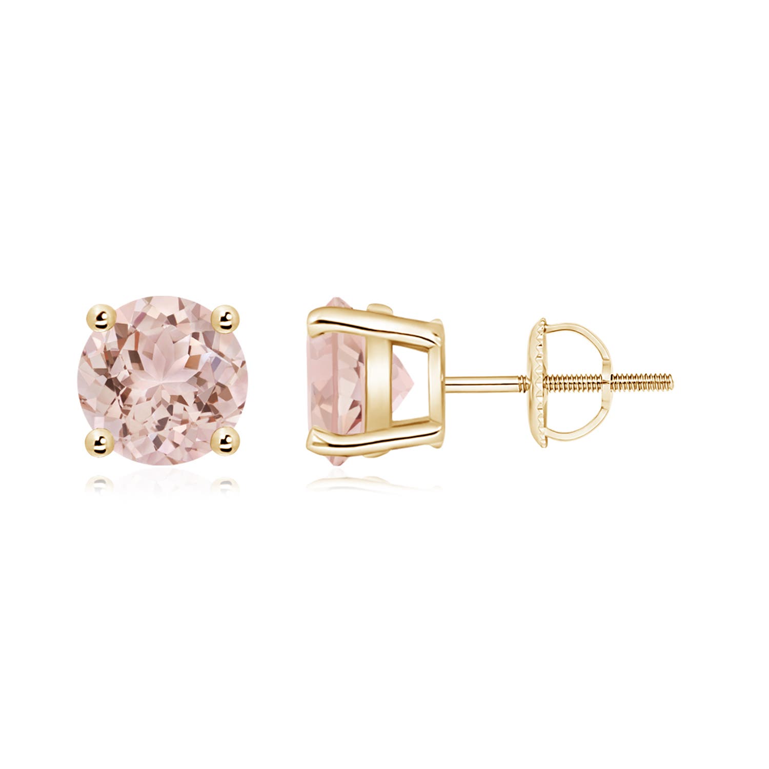 AAA - Morganite / 2.2 CT / 14 KT Yellow Gold