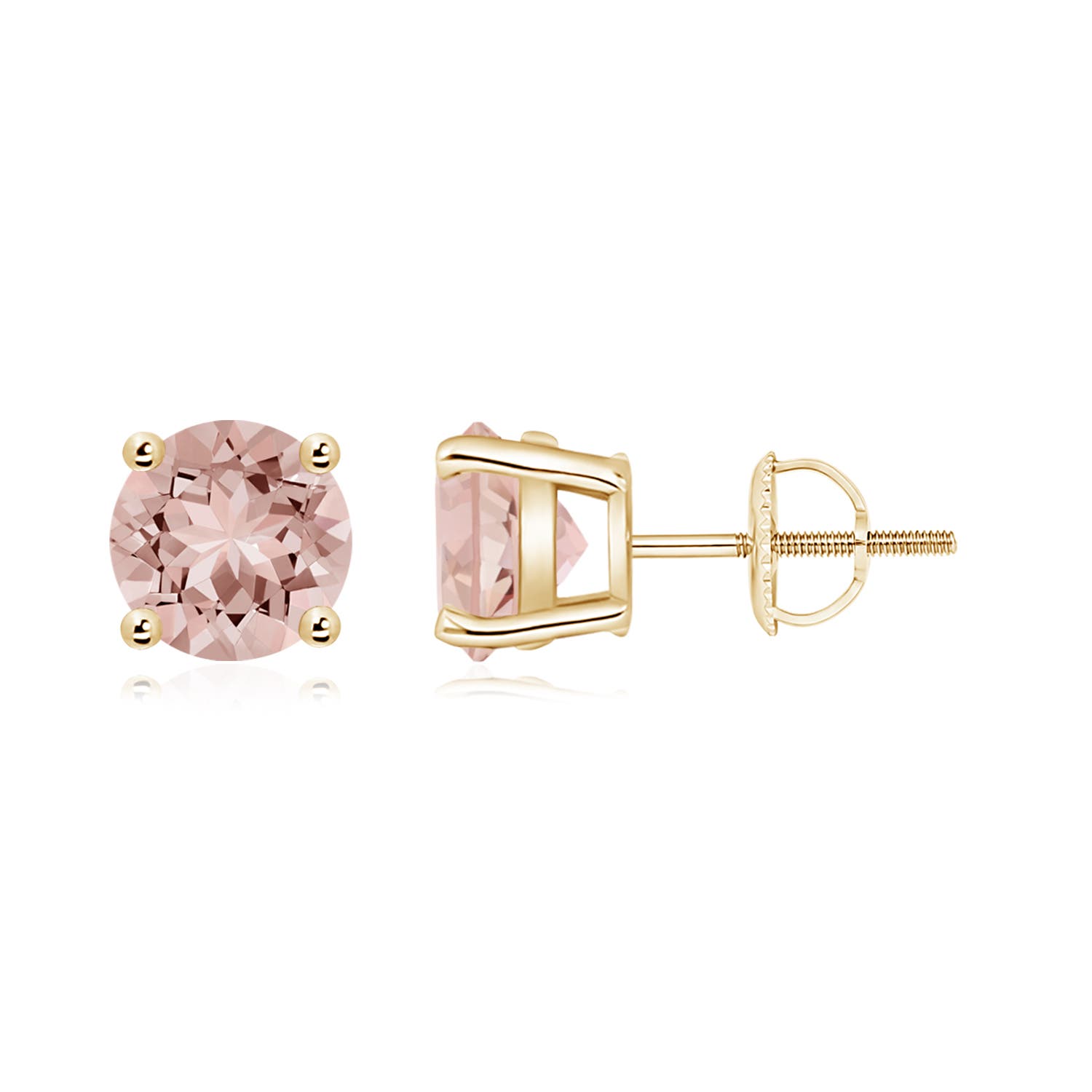 AAAA - Morganite / 2.2 CT / 14 KT Yellow Gold