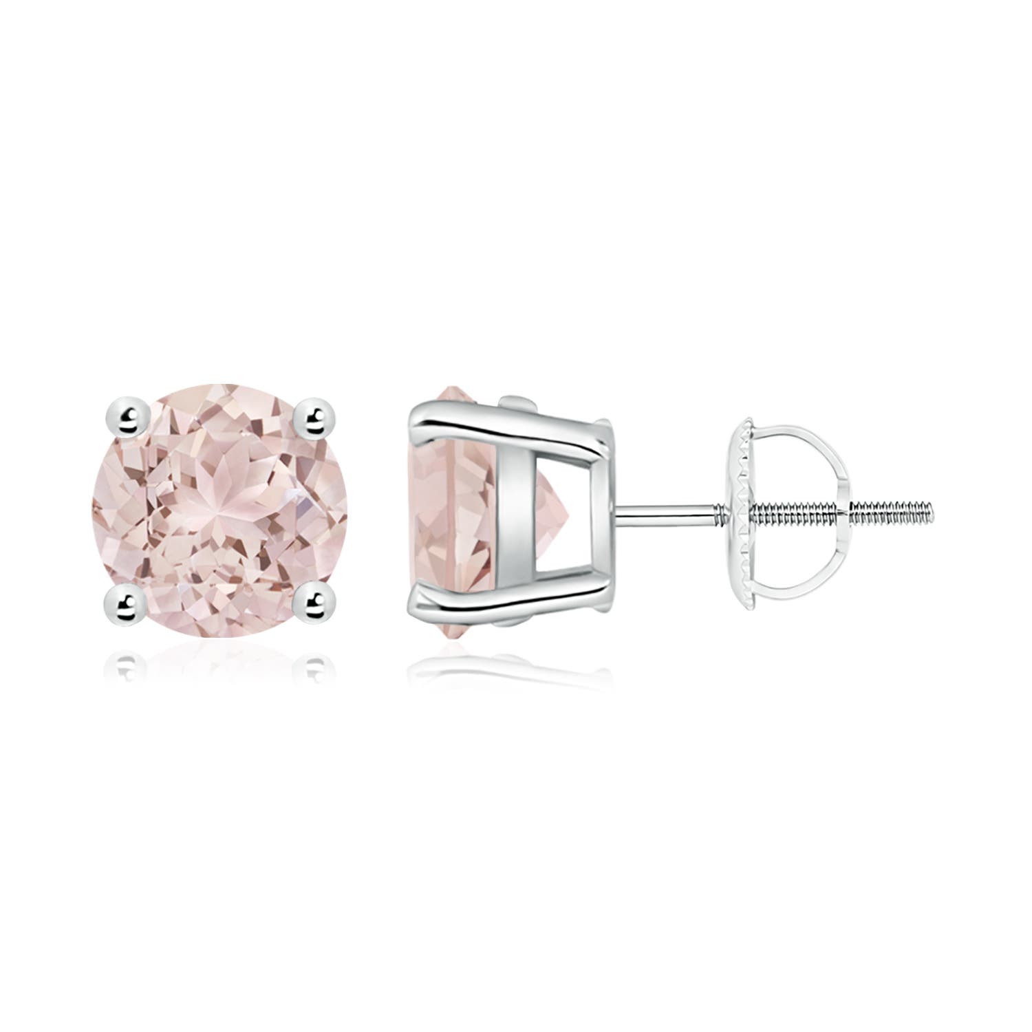 A - Morganite / 3.3 CT / 14 KT White Gold