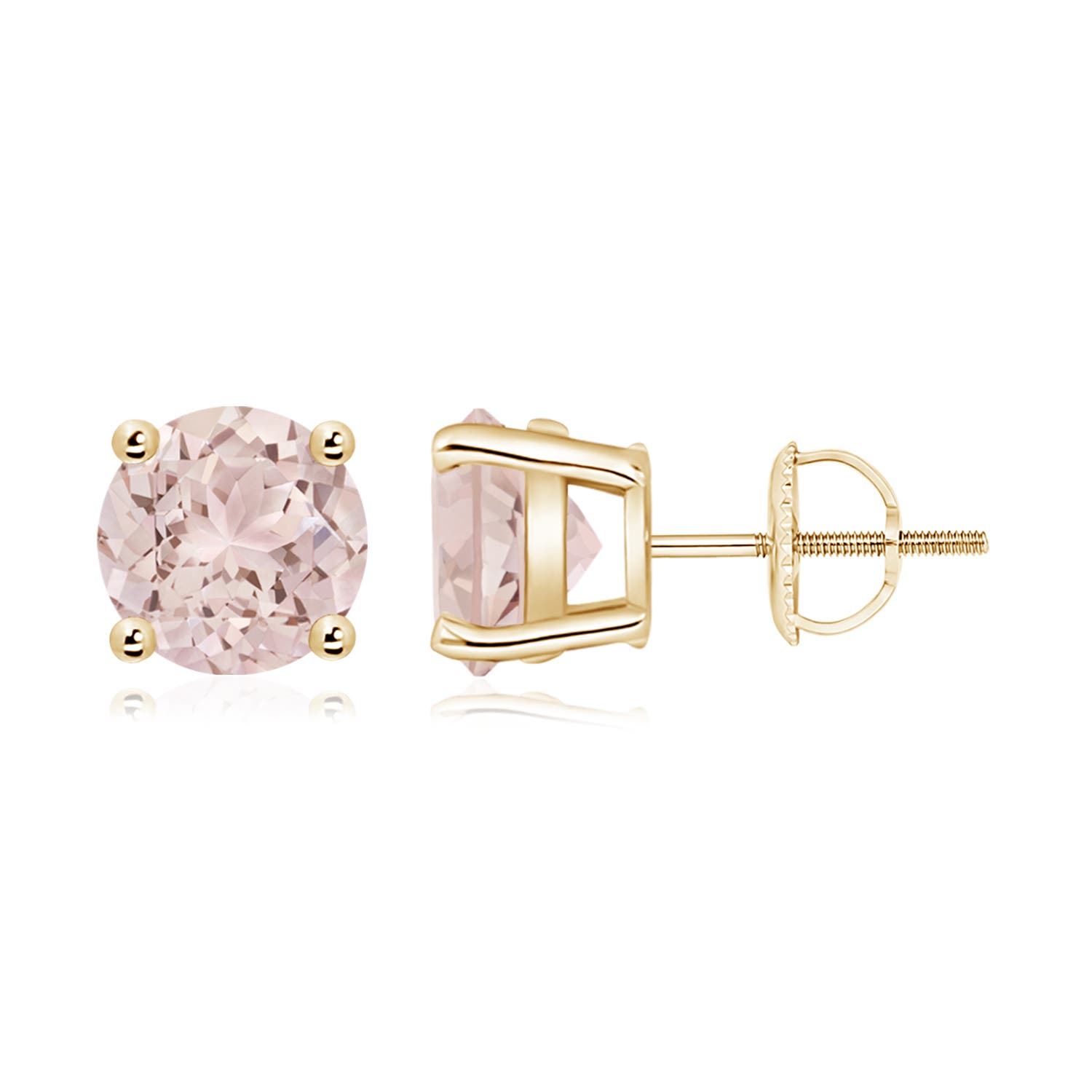 A - Morganite / 3.3 CT / 14 KT Yellow Gold