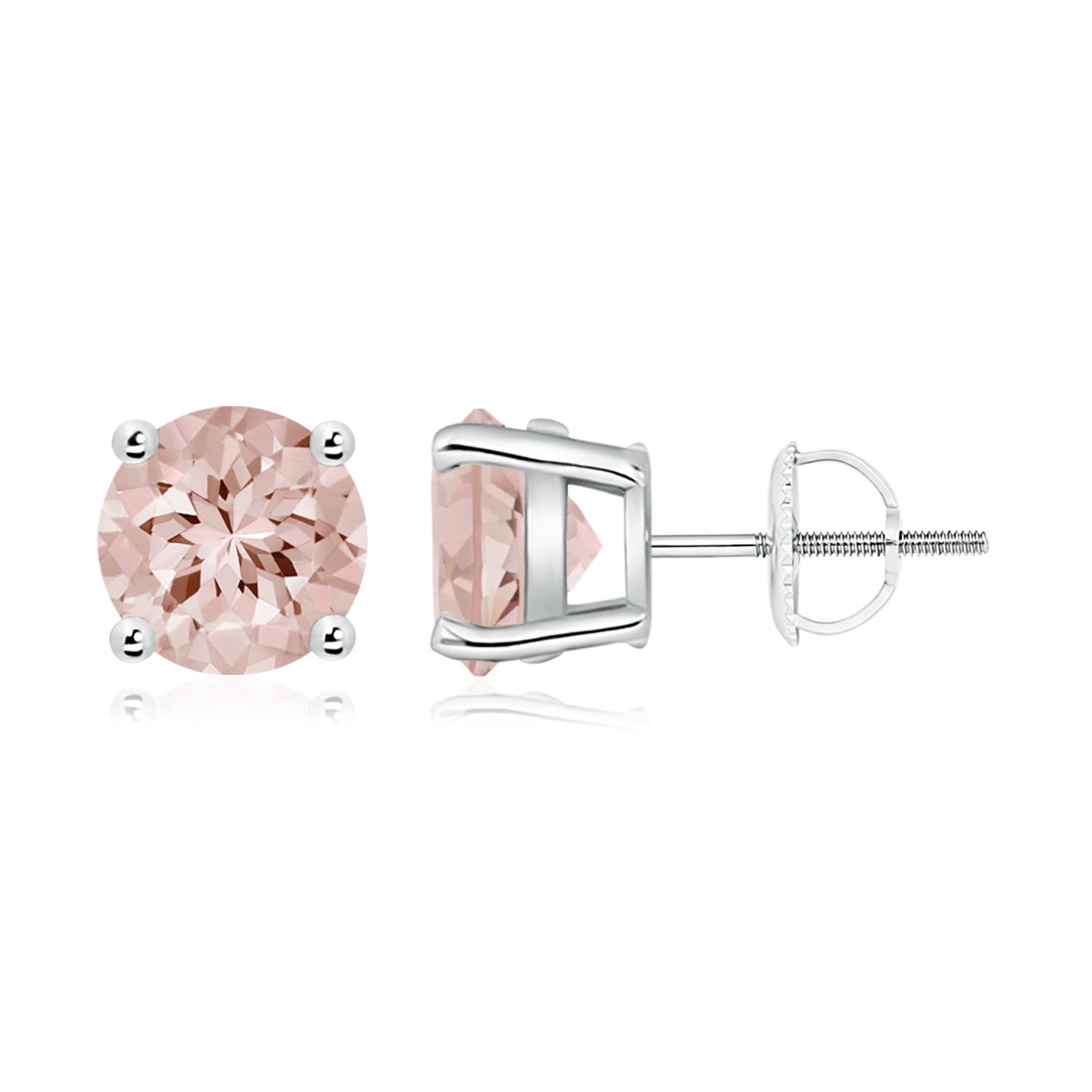 AA - Morganite / 3.3 CT / 14 KT White Gold