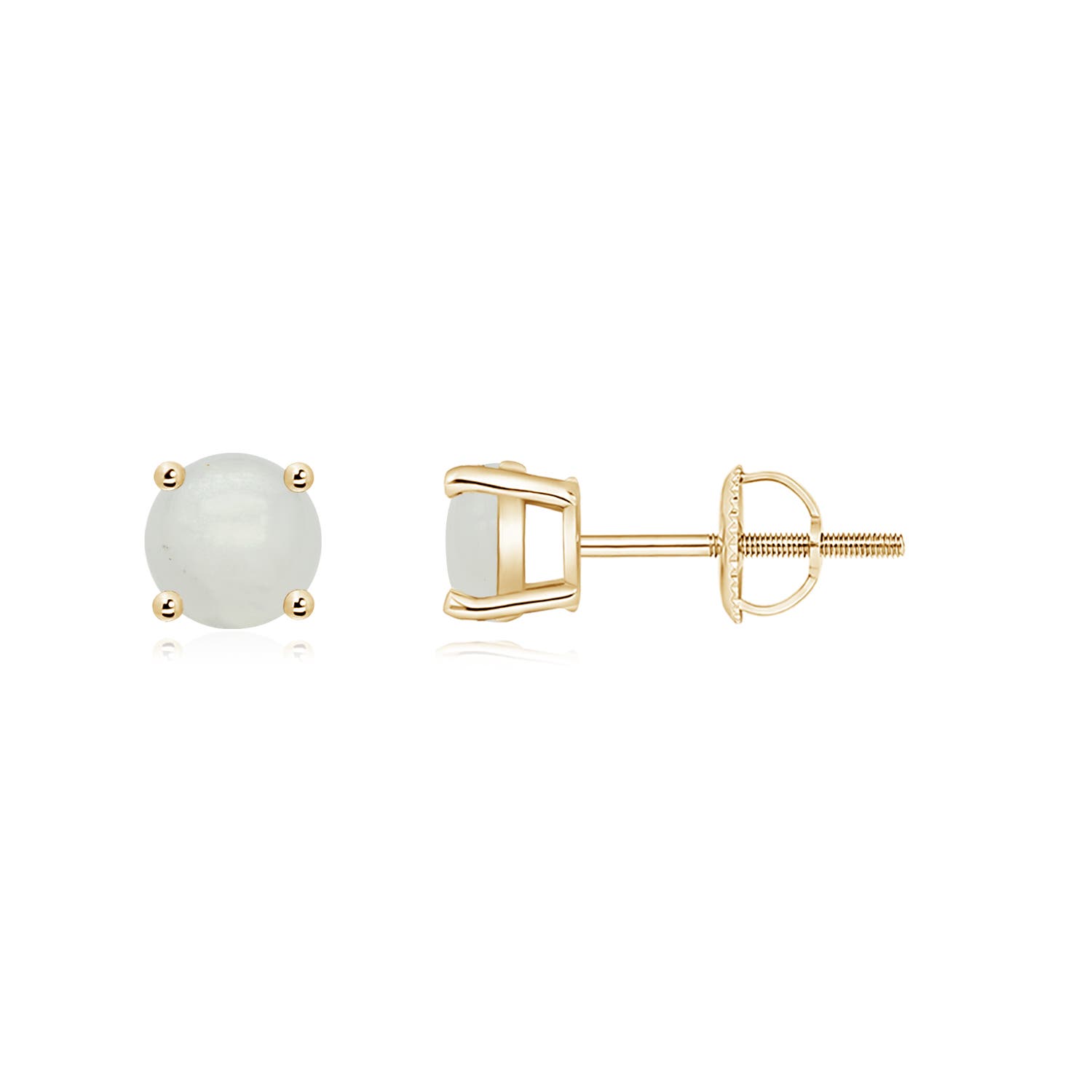 A - Moonstone / 0.9 CT / 14 KT Yellow Gold