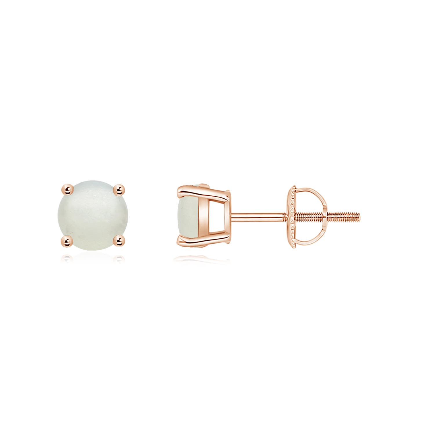 AA - Moonstone / 0.9 CT / 14 KT Rose Gold