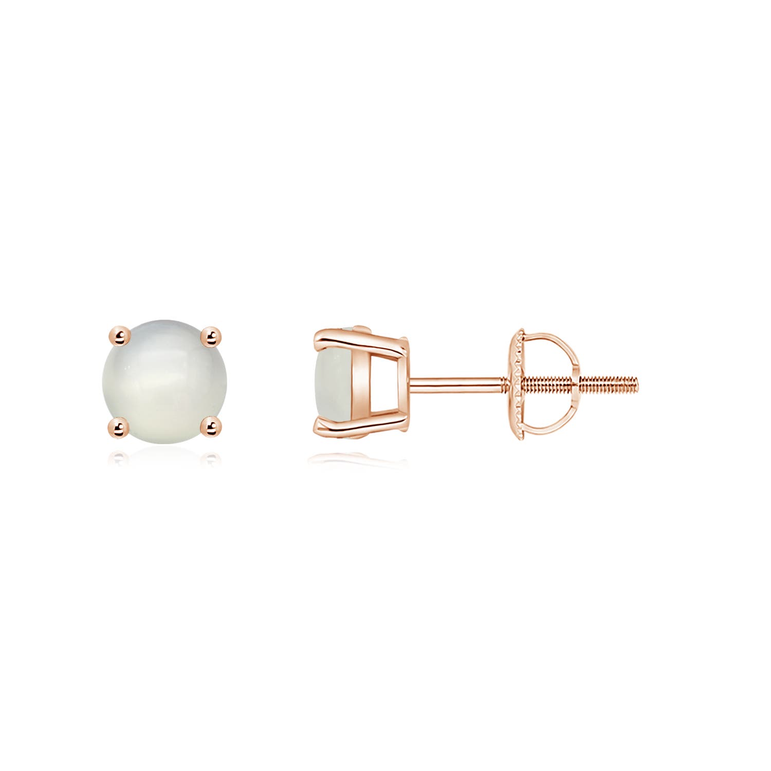 AAA - Moonstone / 0.9 CT / 14 KT Rose Gold