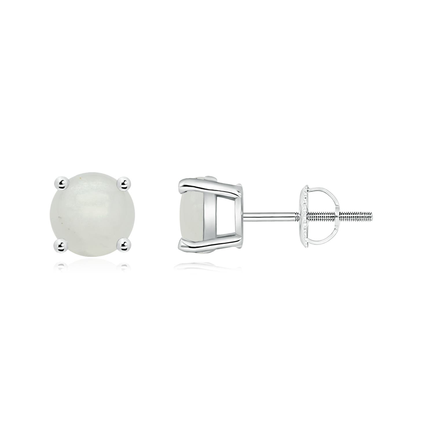 A - Moonstone / 1.6 CT / 14 KT White Gold