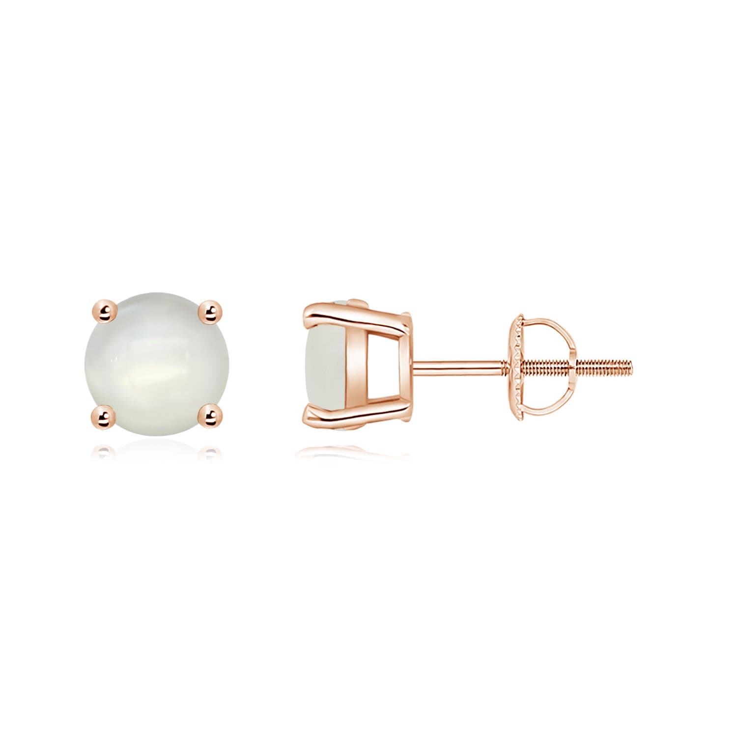 AAAA - Moonstone / 1.6 CT / 14 KT Rose Gold