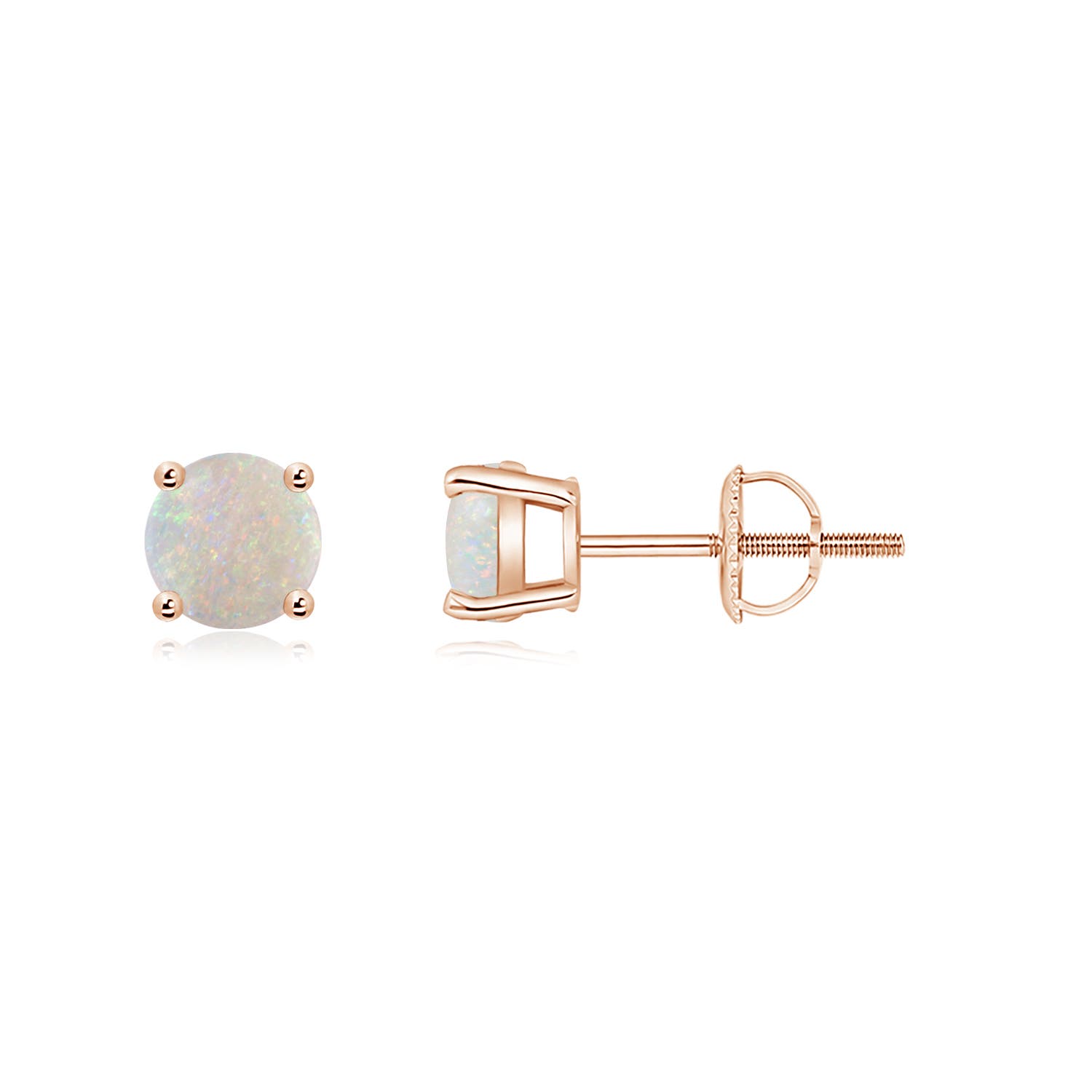 AA - Opal / 0.66 CT / 14 KT Rose Gold