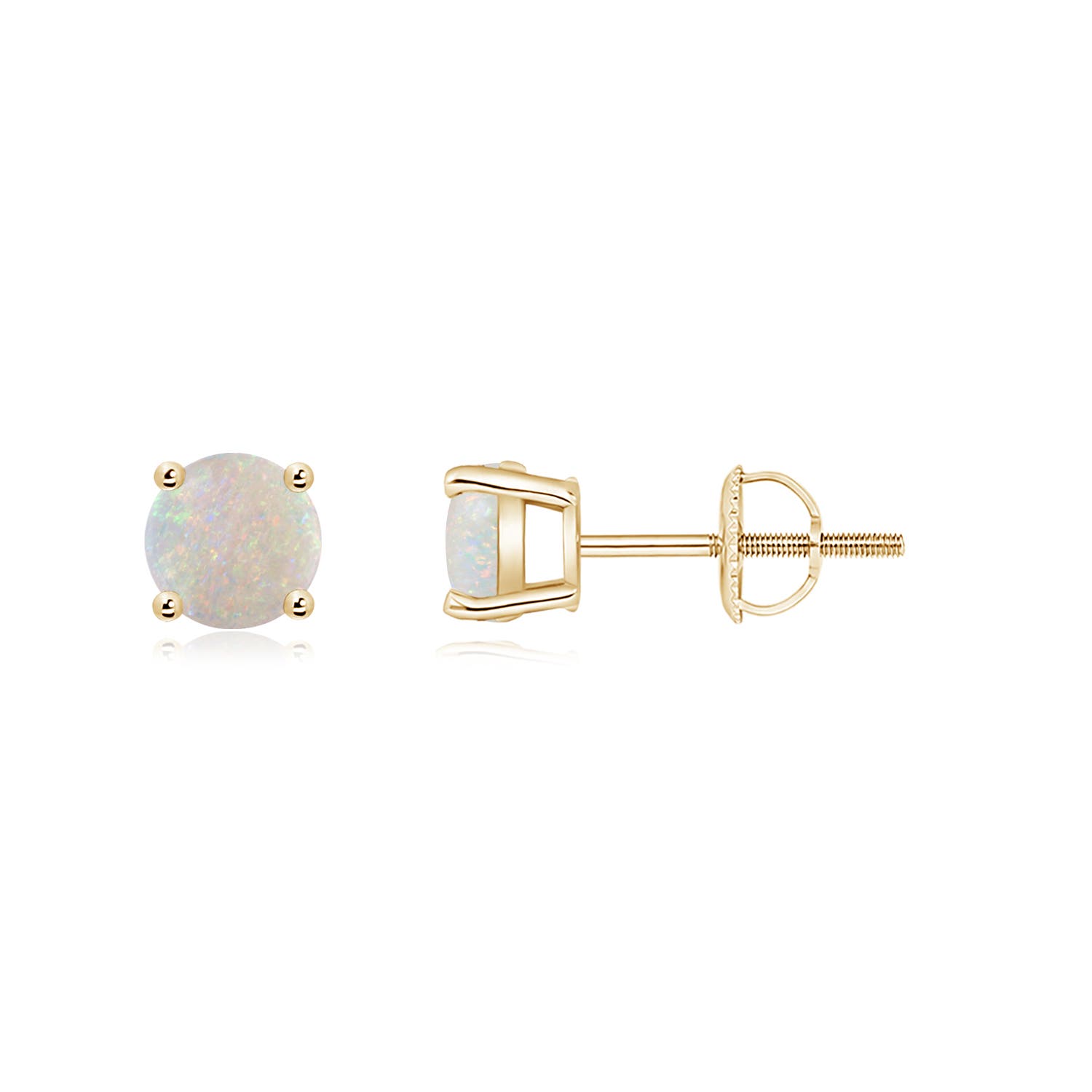 AA - Opal / 0.66 CT / 14 KT Yellow Gold