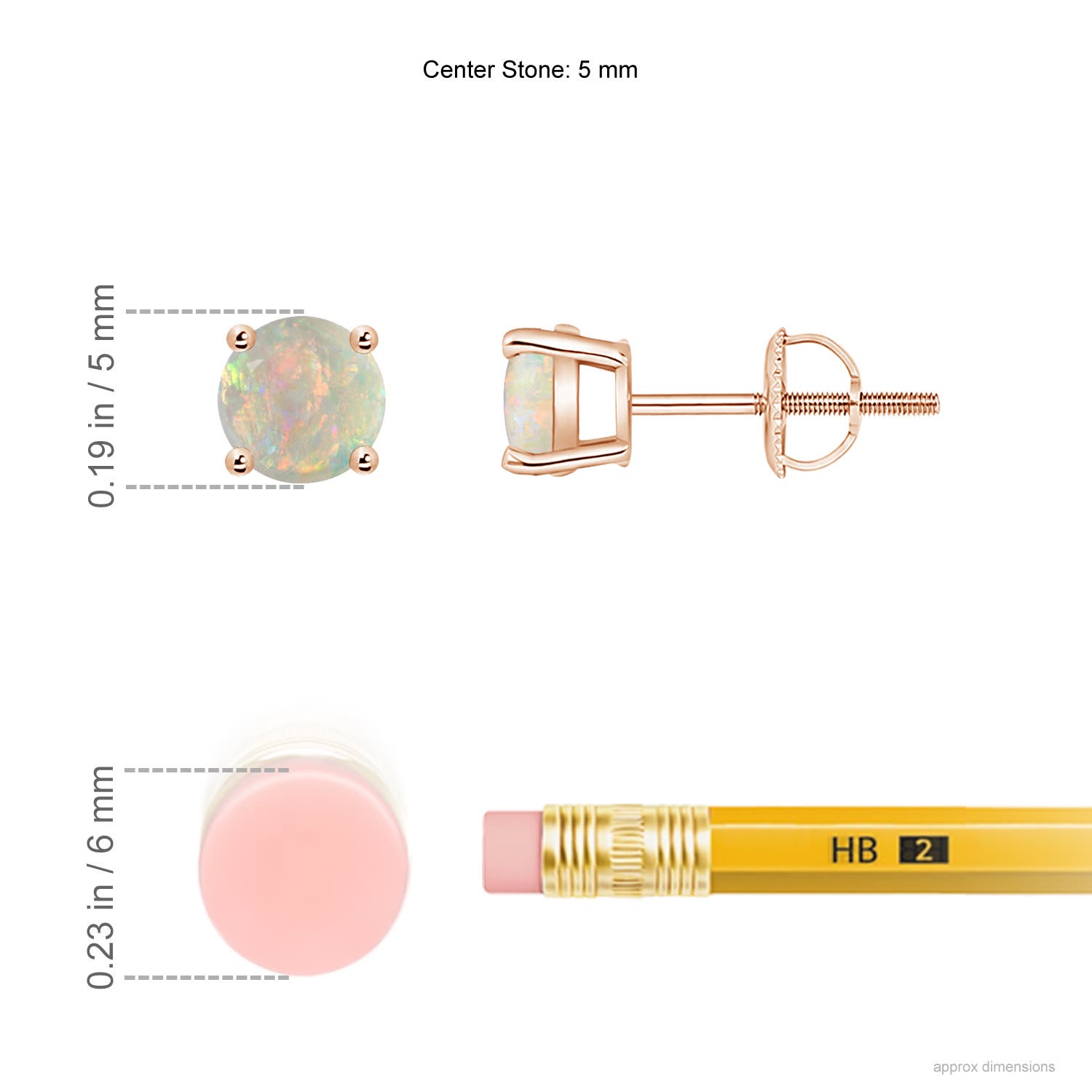 AAAA - Opal / 0.66 CT / 14 KT Rose Gold