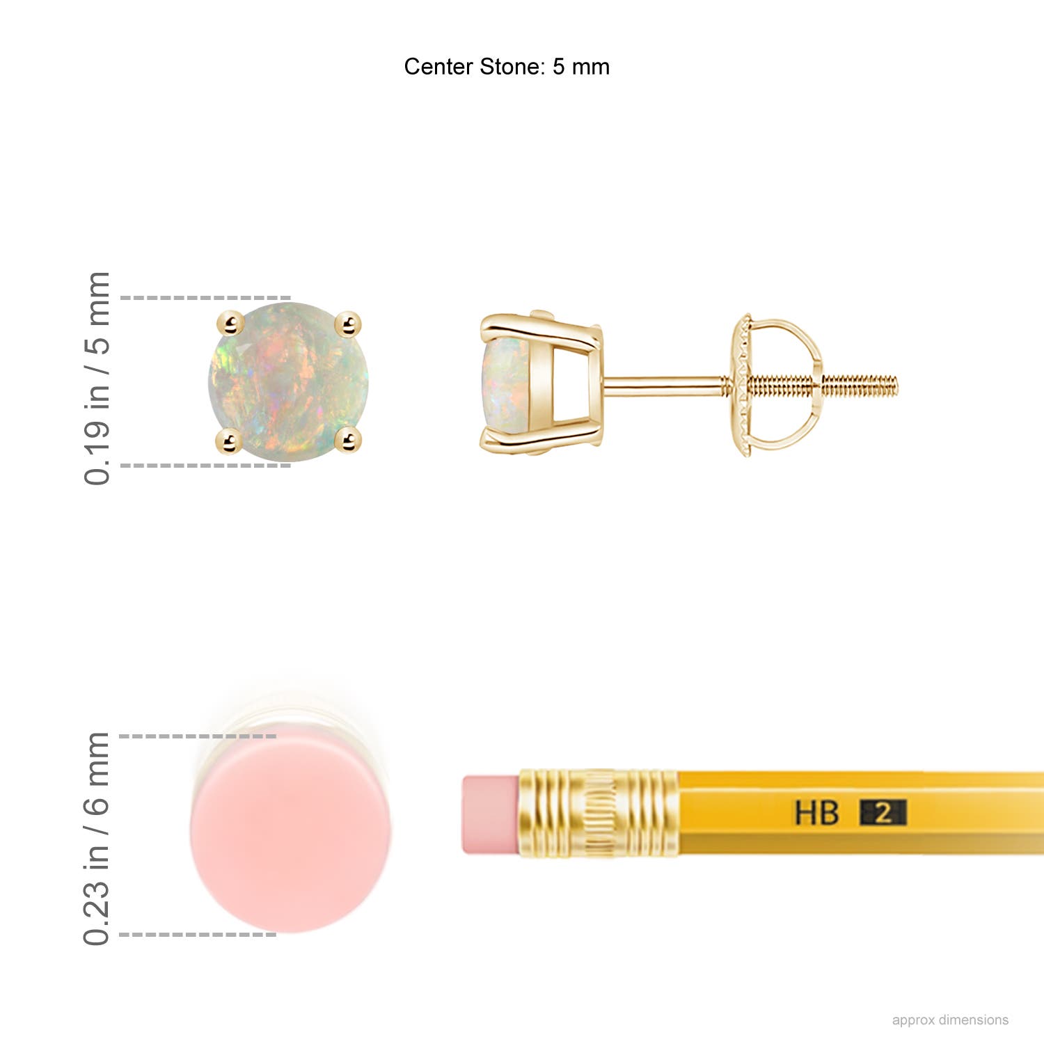 AAAA - Opal / 0.66 CT / 14 KT Yellow Gold