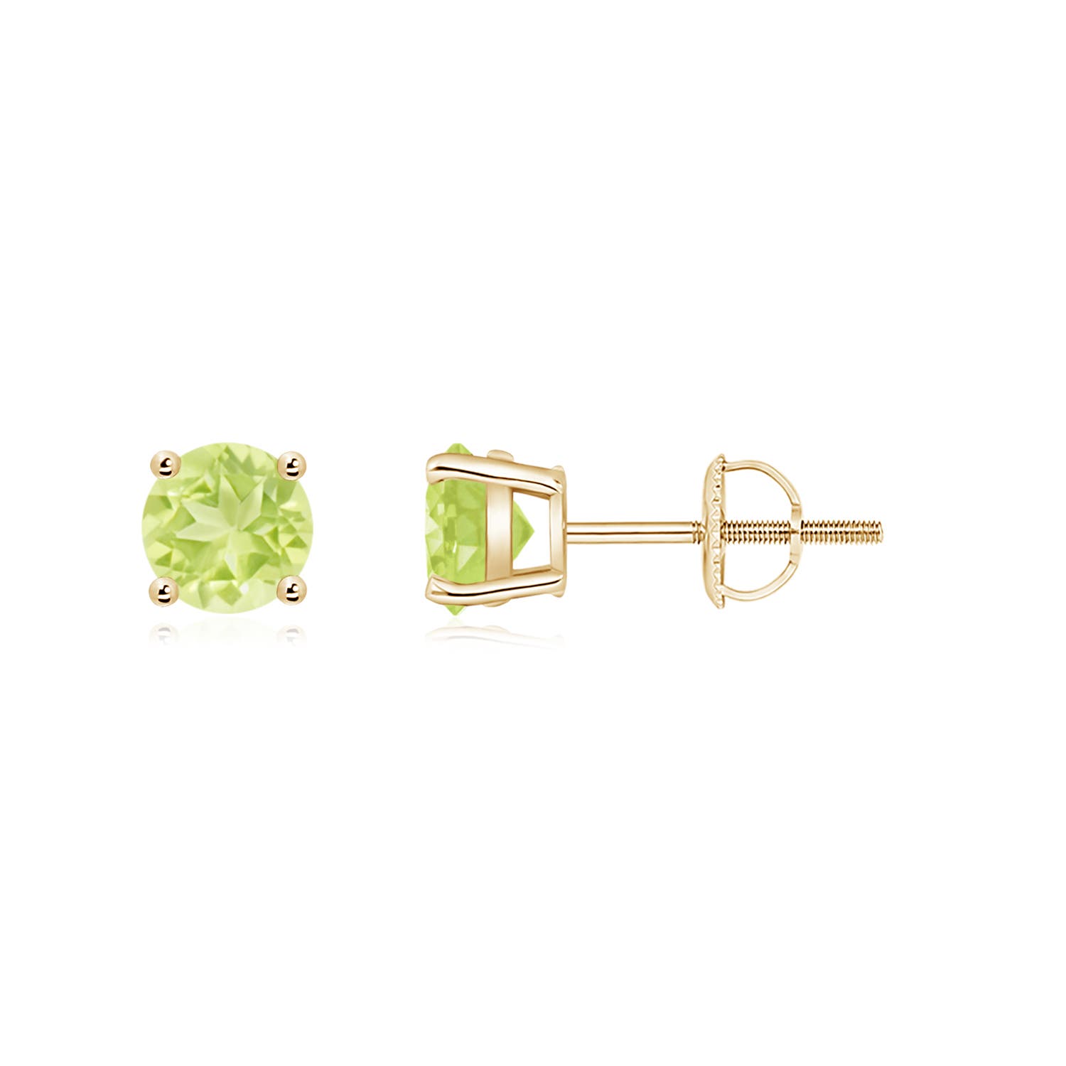 A - Peridot / 1.1 CT / 14 KT Yellow Gold