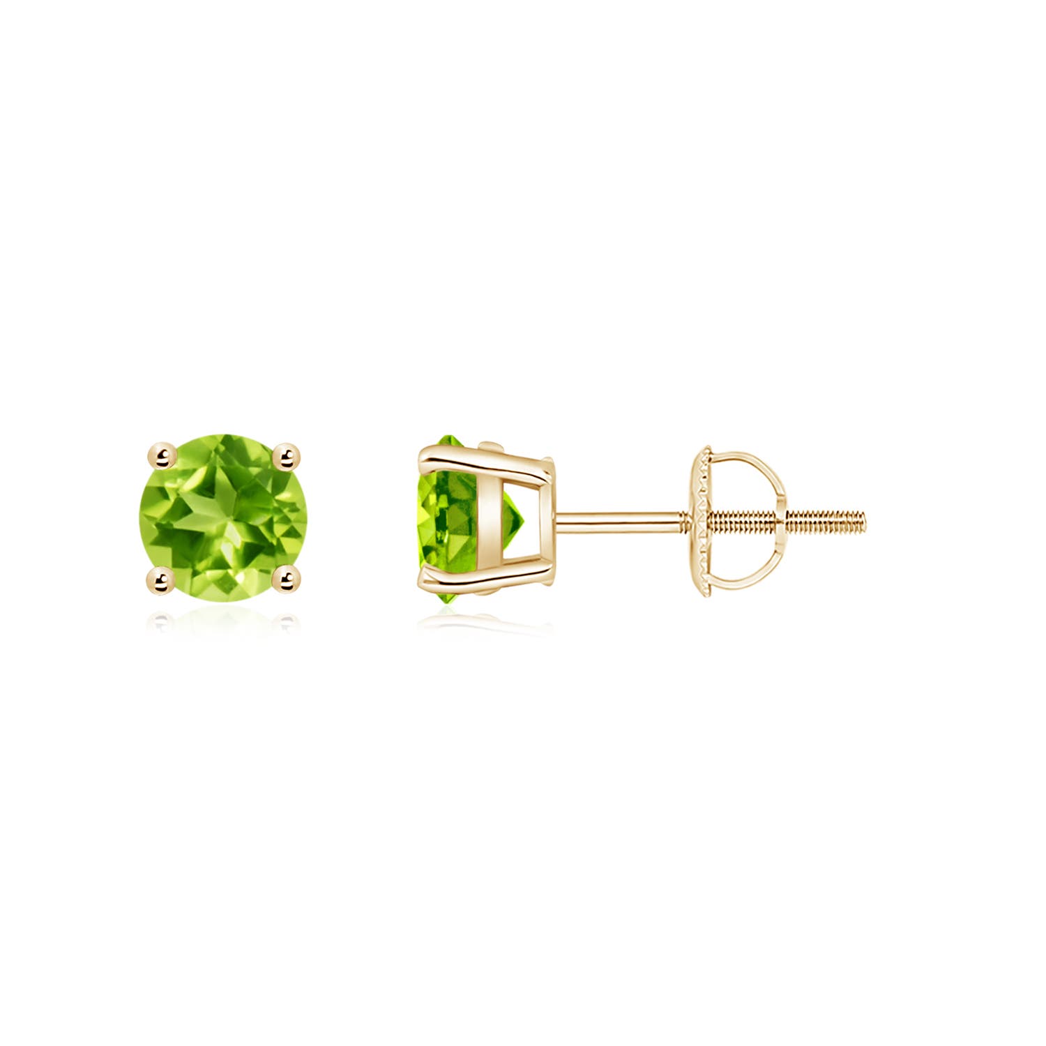 AAA - Peridot / 1.1 CT / 14 KT Yellow Gold