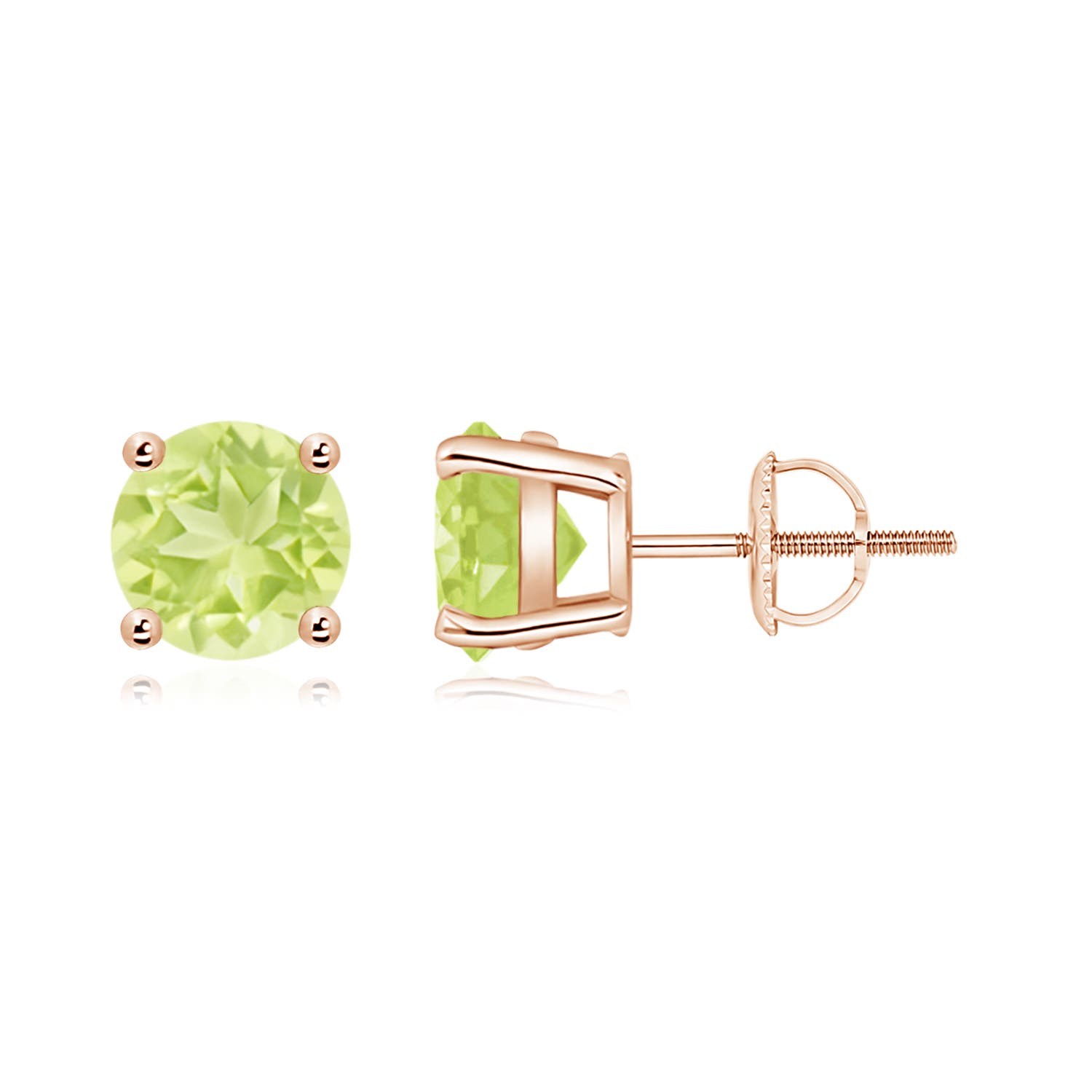 A - Peridot / 2.8 CT / 14 KT Rose Gold