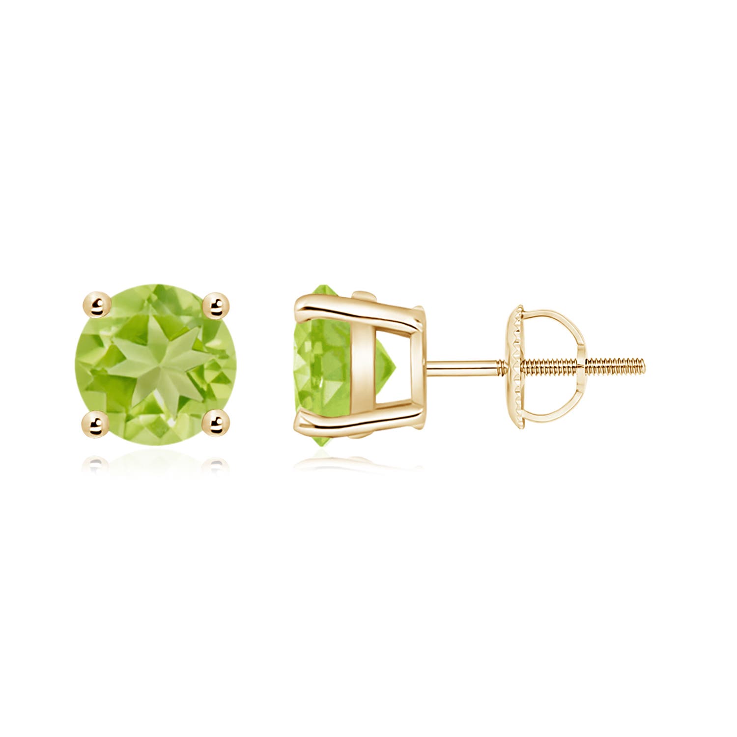 AA - Peridot / 2.8 CT / 14 KT Yellow Gold