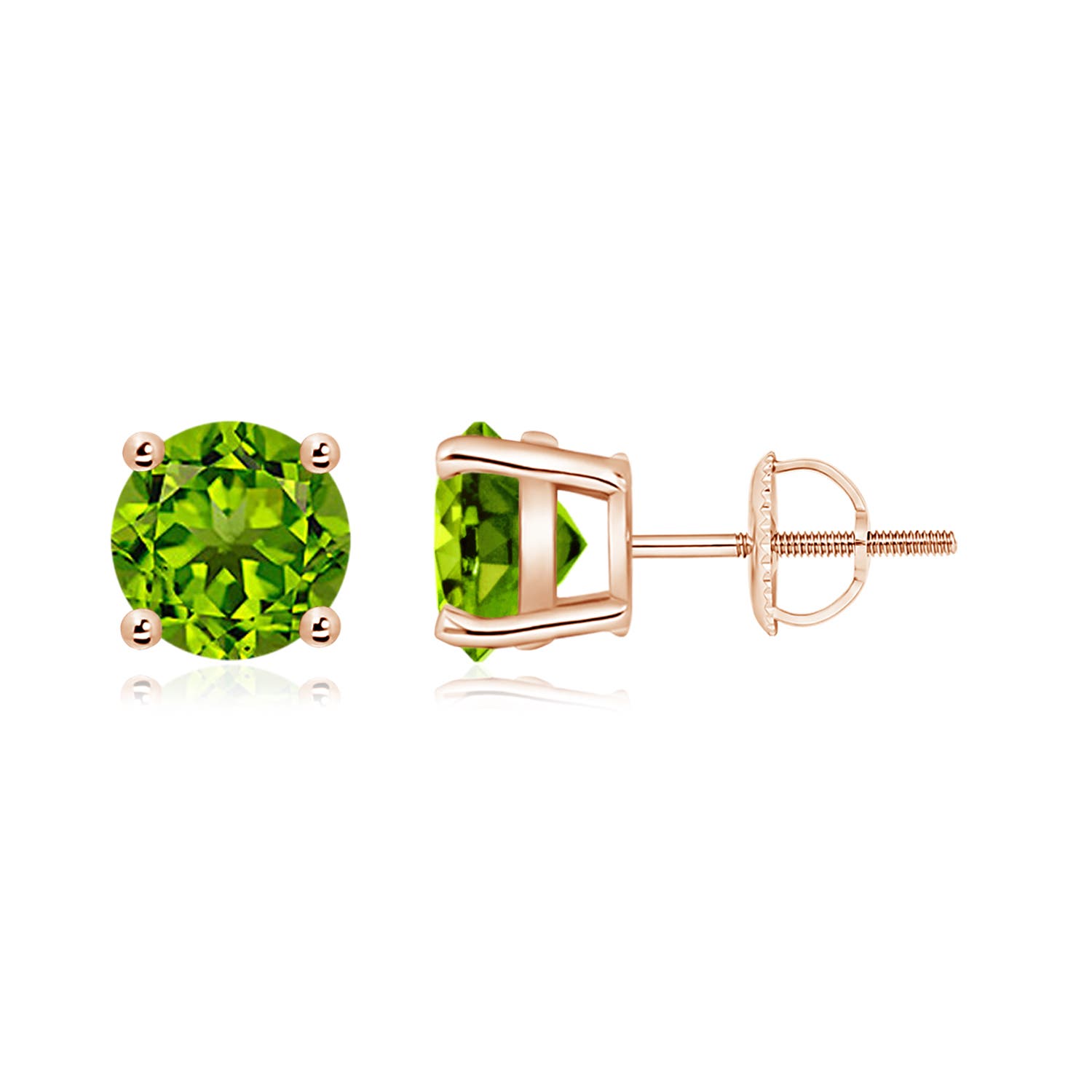 AAAA - Peridot / 2.8 CT / 14 KT Rose Gold