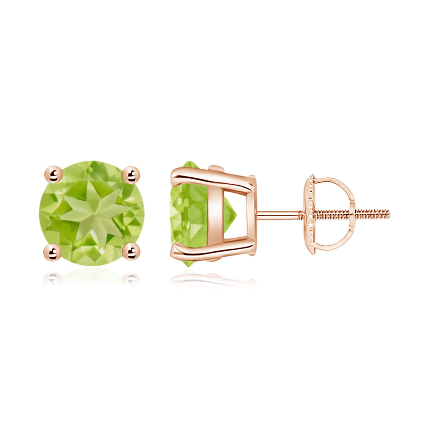 AA - Peridot / 4 CT / 14 KT Rose Gold