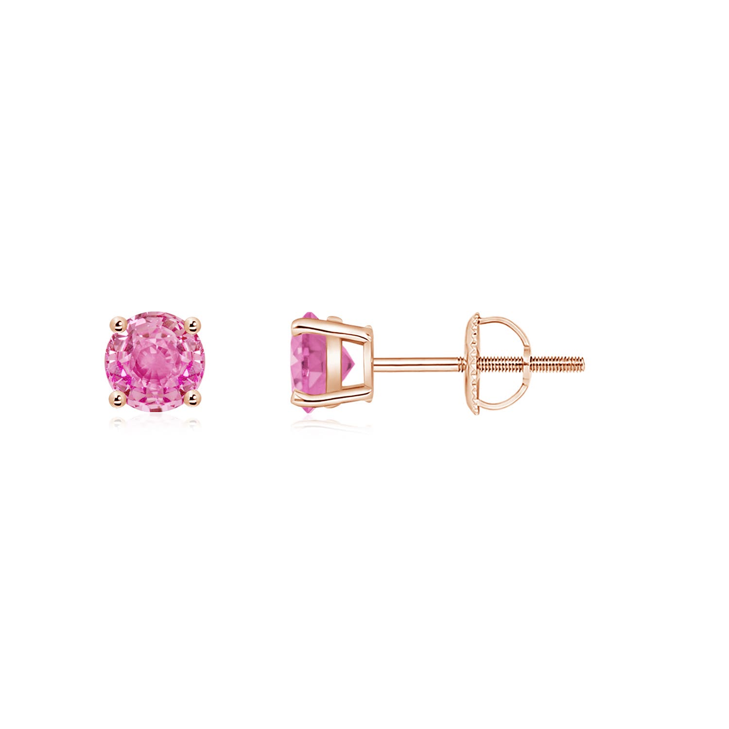 AA - Pink Sapphire / 0.66 CT / 14 KT Rose Gold