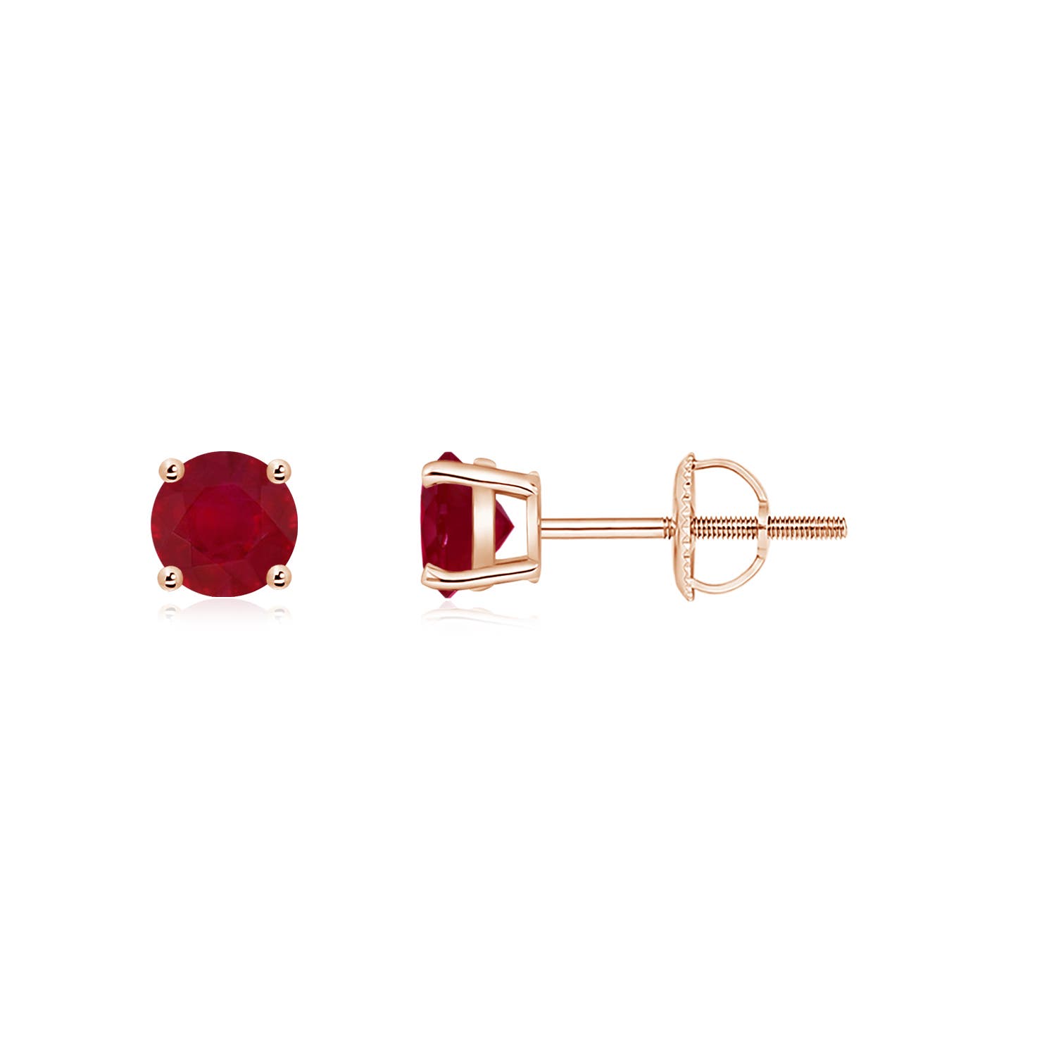 AA - Ruby / 0.68 CT / 14 KT Rose Gold