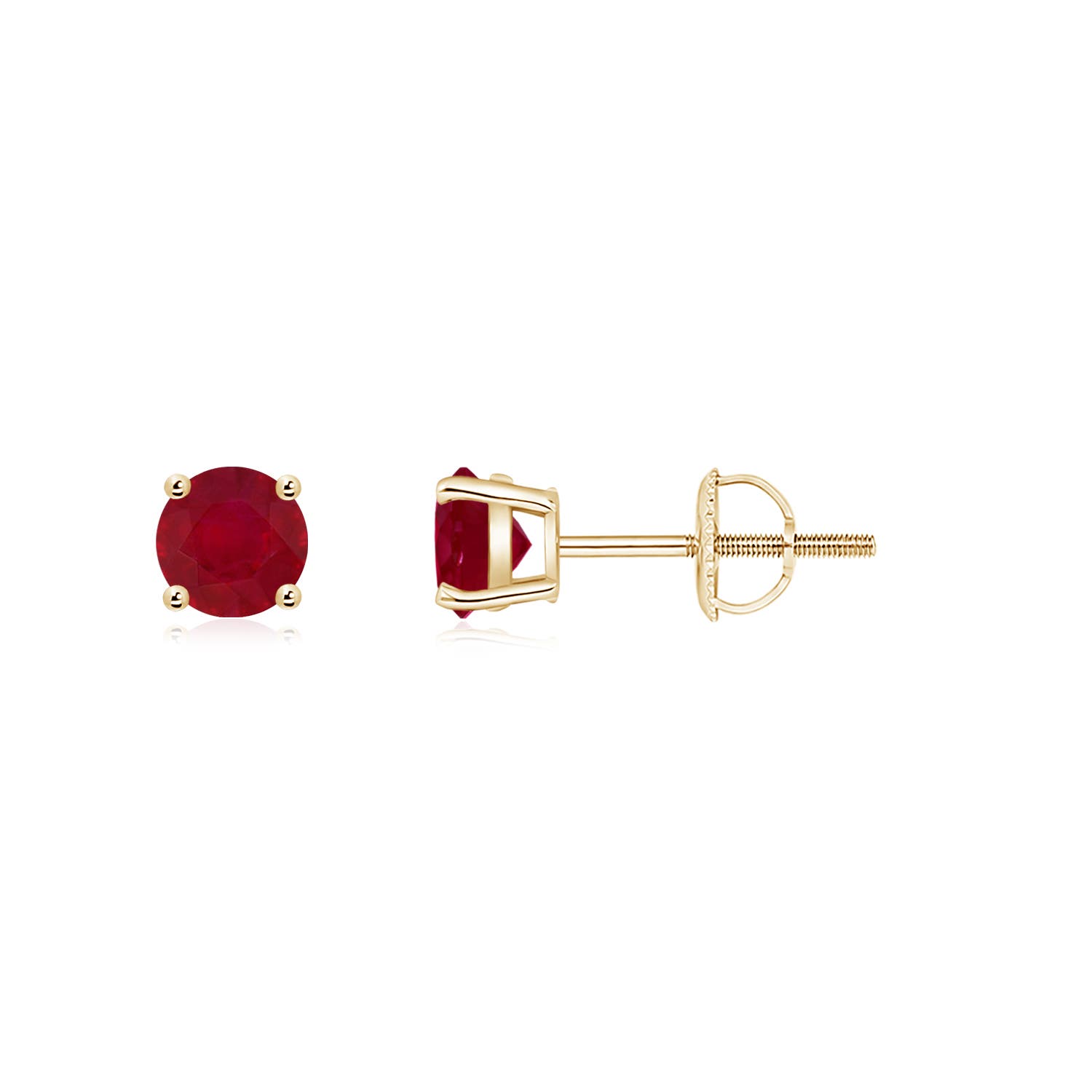 AA - Ruby / 0.68 CT / 14 KT Yellow Gold