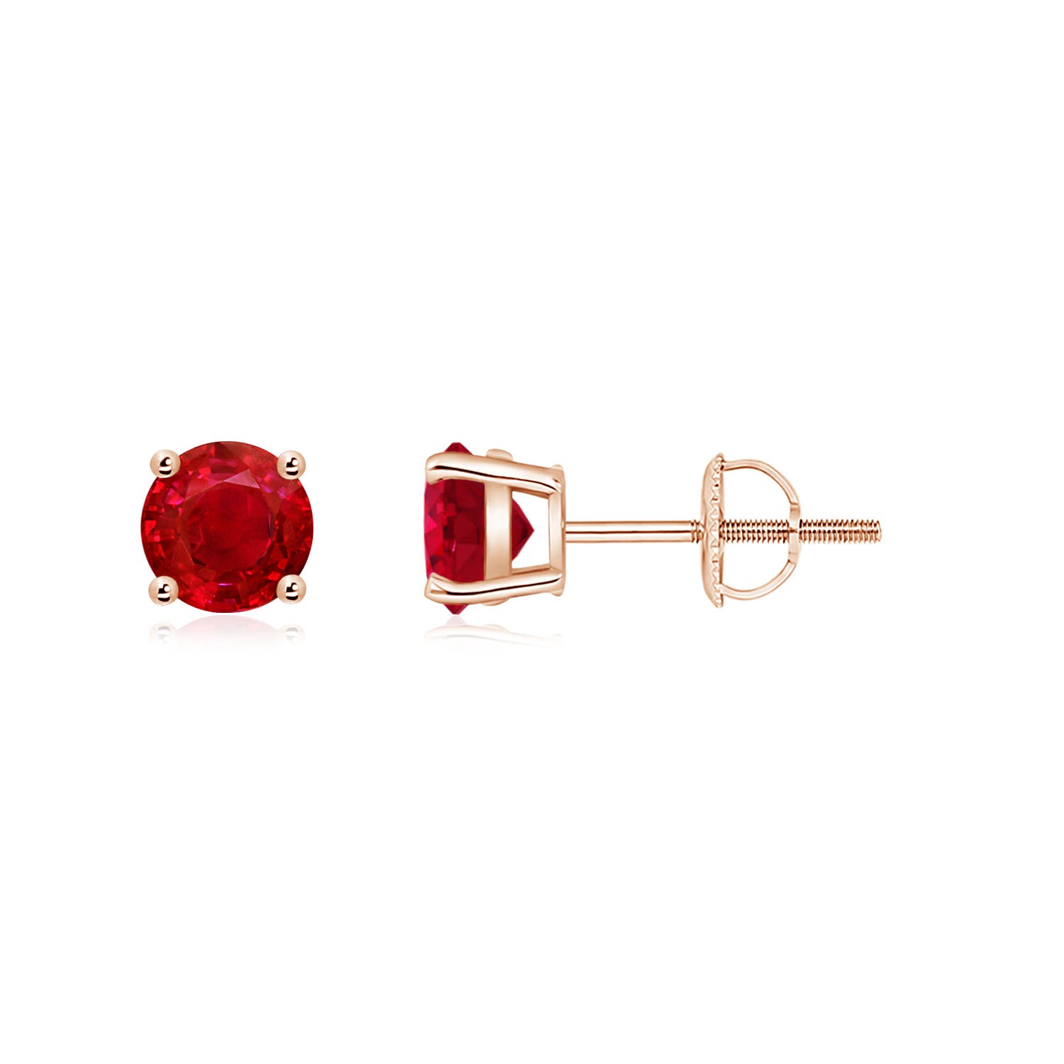 AAA - Ruby / 1.2 CT / 14 KT Rose Gold