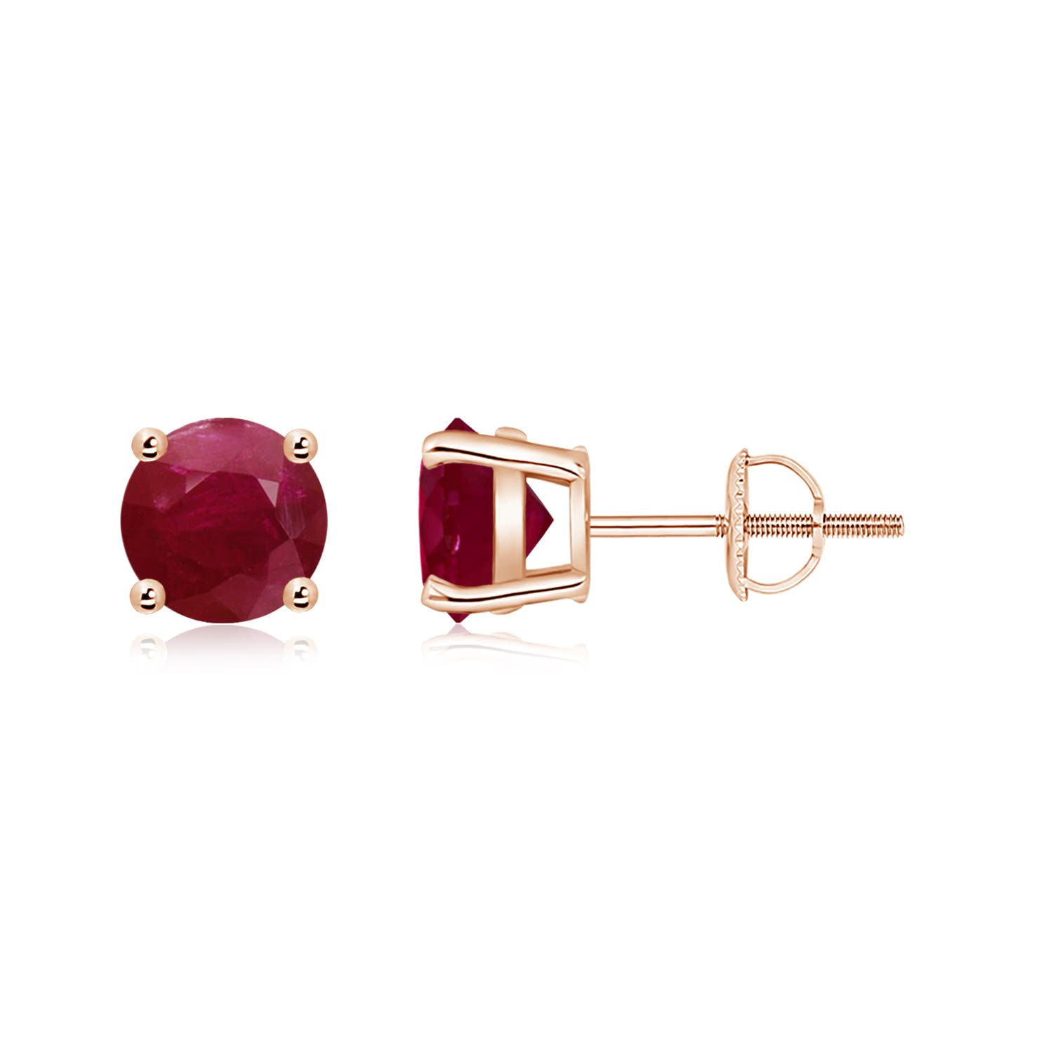 A - Ruby / 2 CT / 14 KT Rose Gold