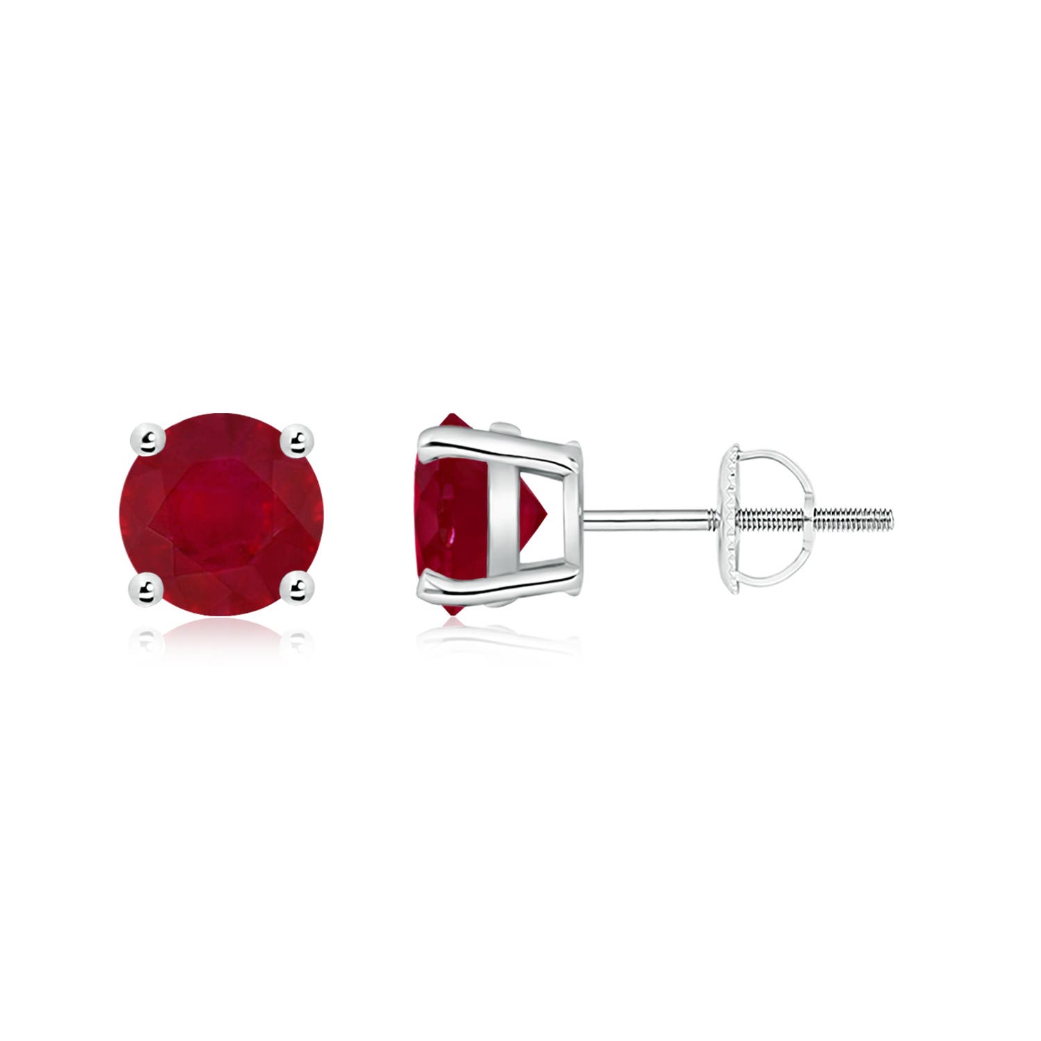 AA - Ruby / 2 CT / 14 KT White Gold