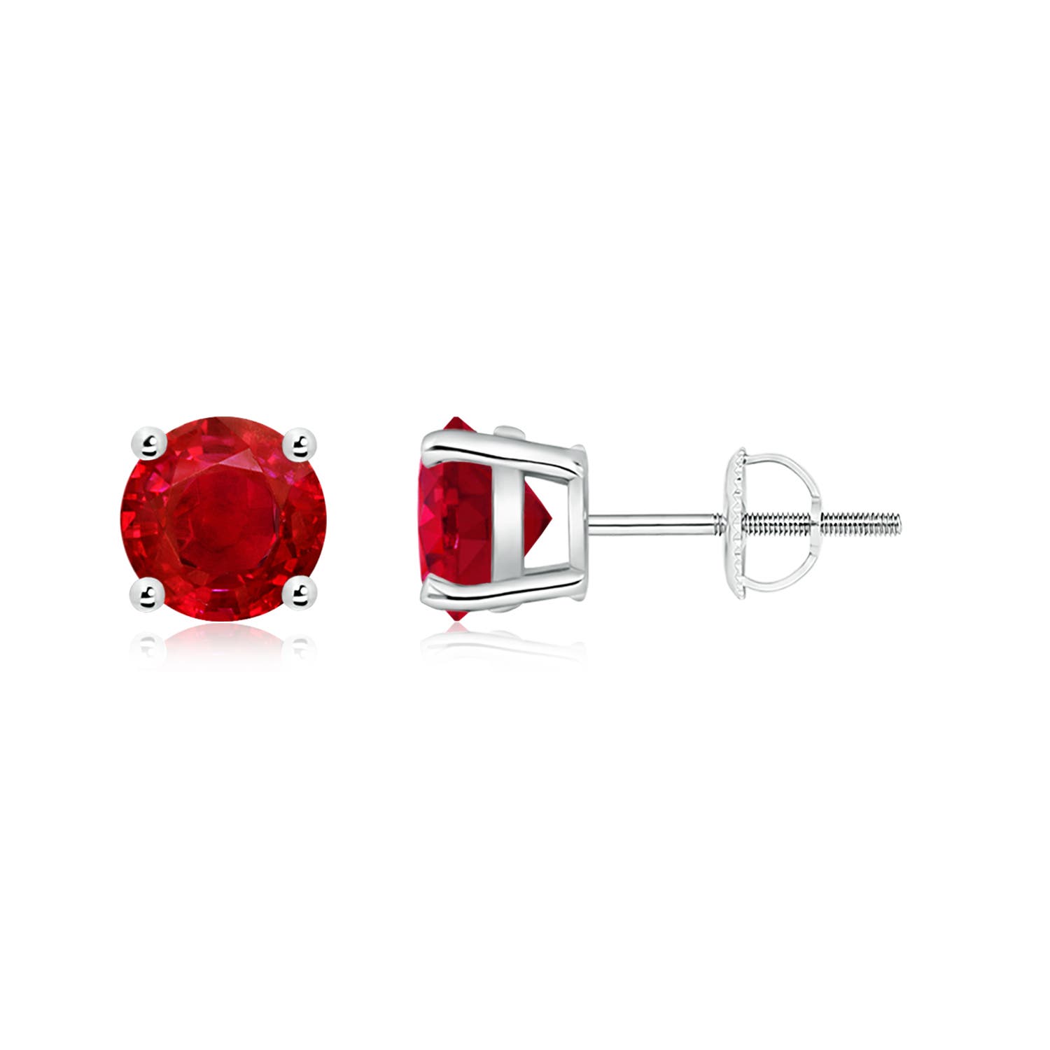 AAA - Ruby / 2 CT / 14 KT White Gold