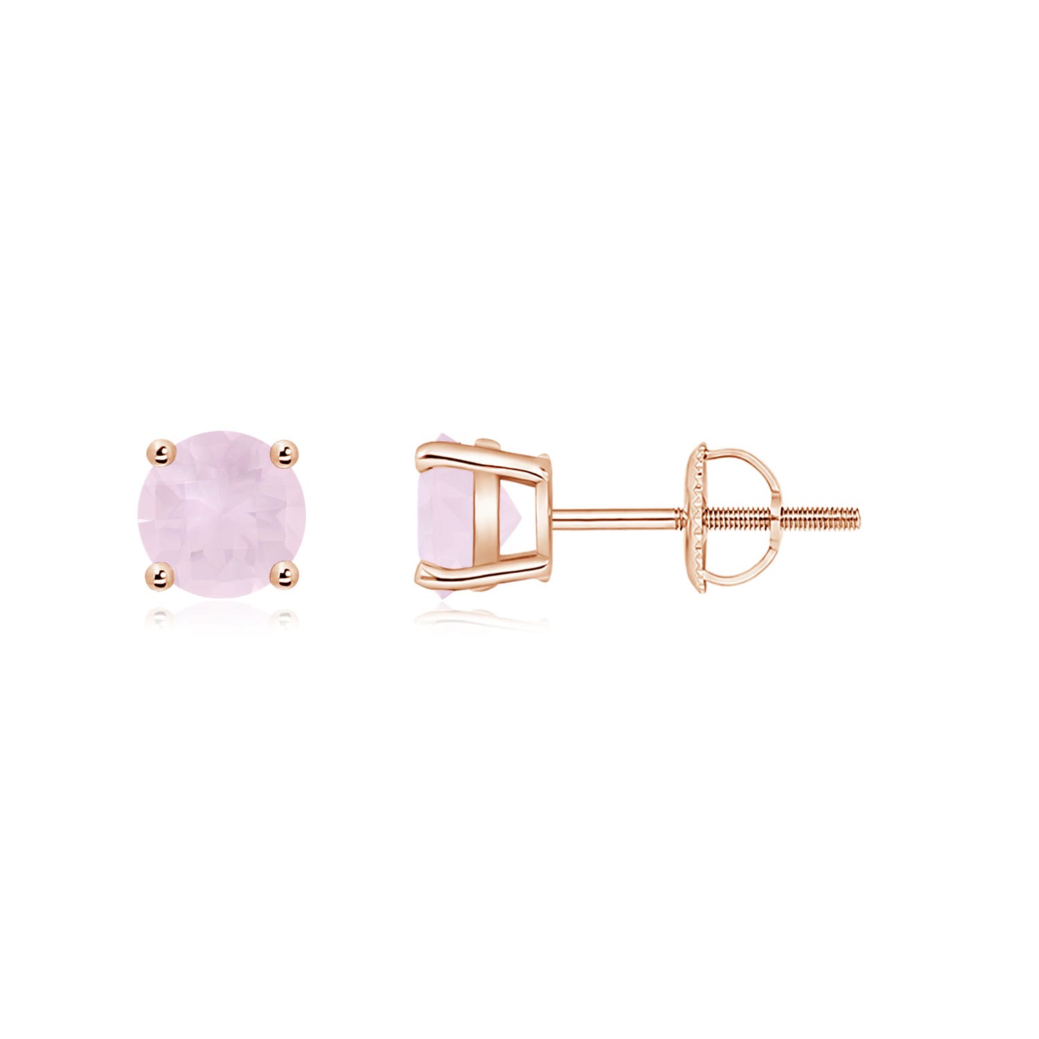 A - Rose Quartz / 1 CT / 14 KT Rose Gold