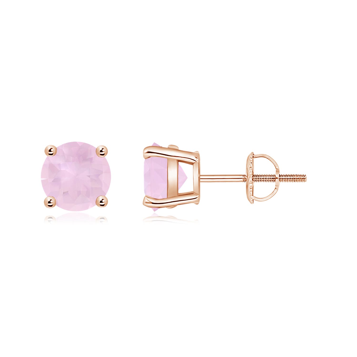 AAA - Rose Quartz / 1.7 CT / 14 KT Rose Gold