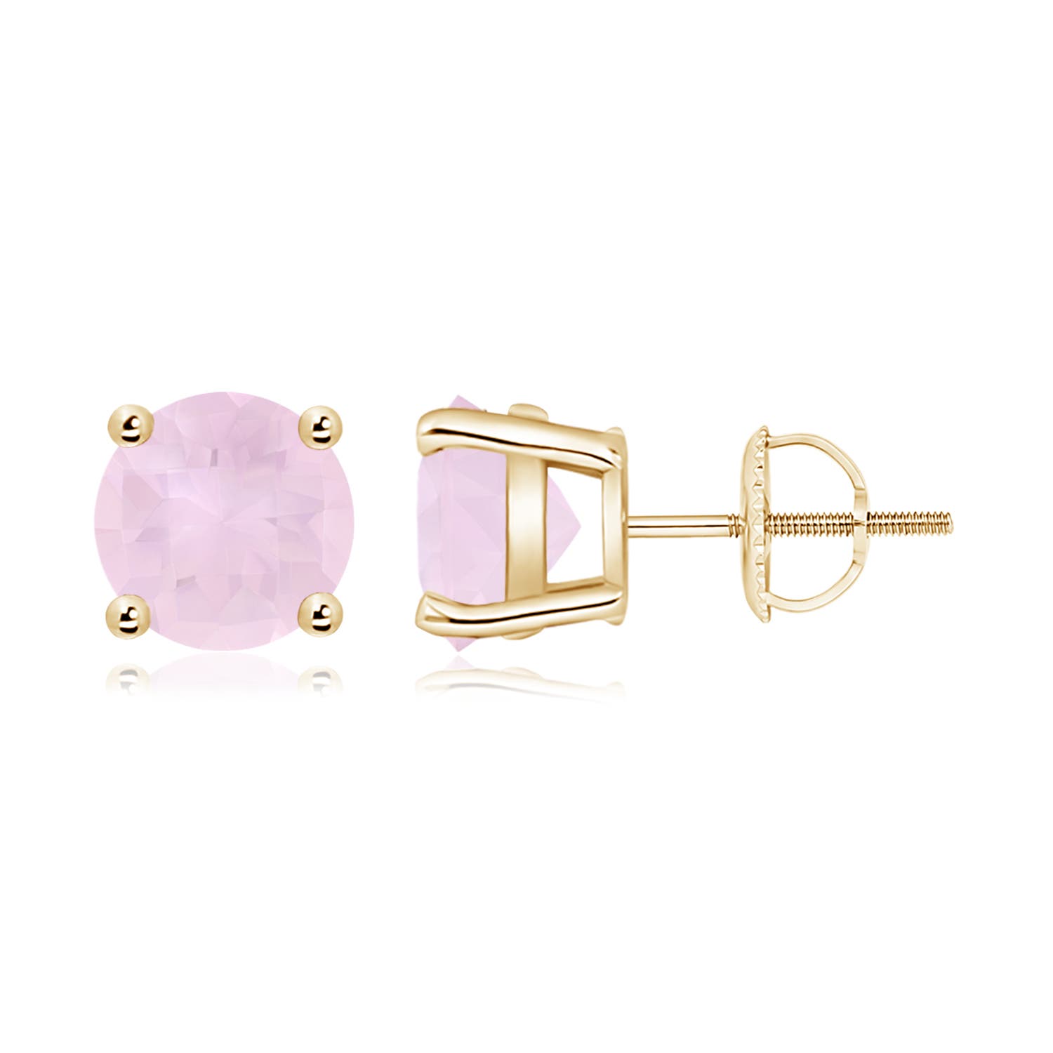 AA - Rose Quartz / 3.4 CT / 14 KT Yellow Gold