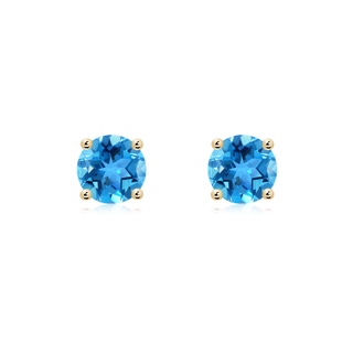 Round AAA Swiss Blue Topaz