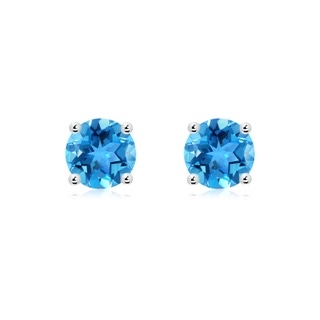 Round AAA Swiss Blue Topaz