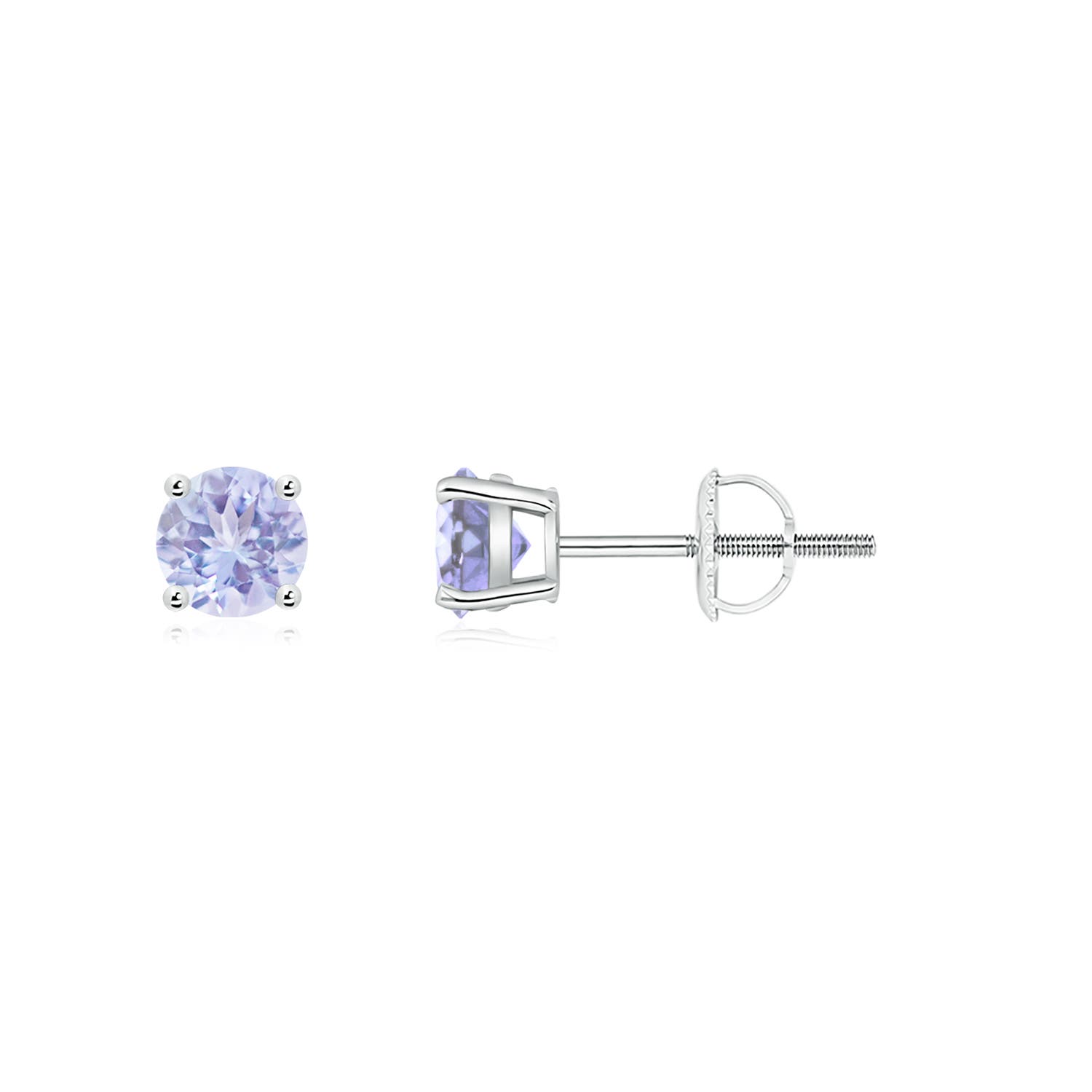 A - Tanzanite / 0.5 CT / 14 KT White Gold