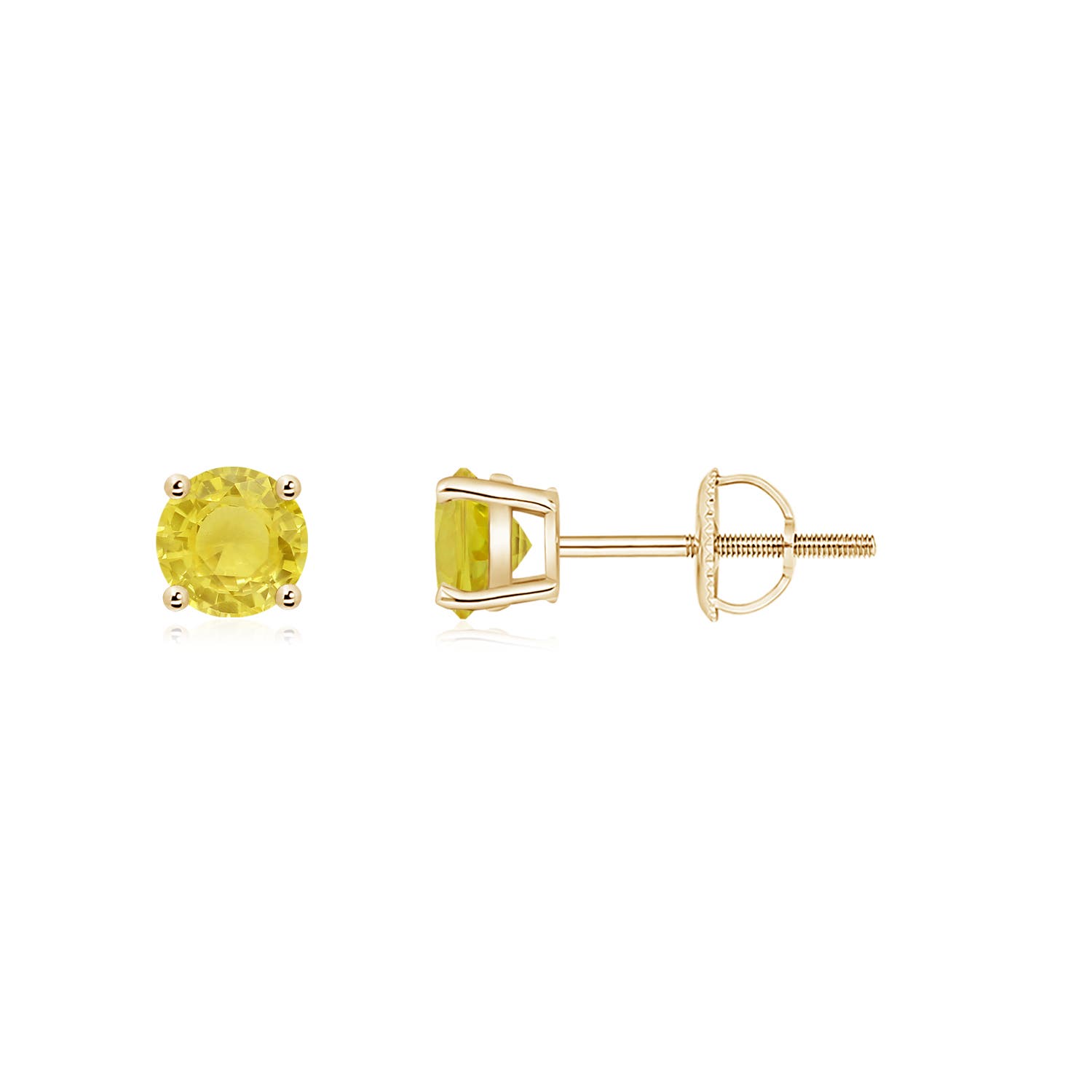 A - Yellow Sapphire / 0.54 CT / 14 KT Yellow Gold