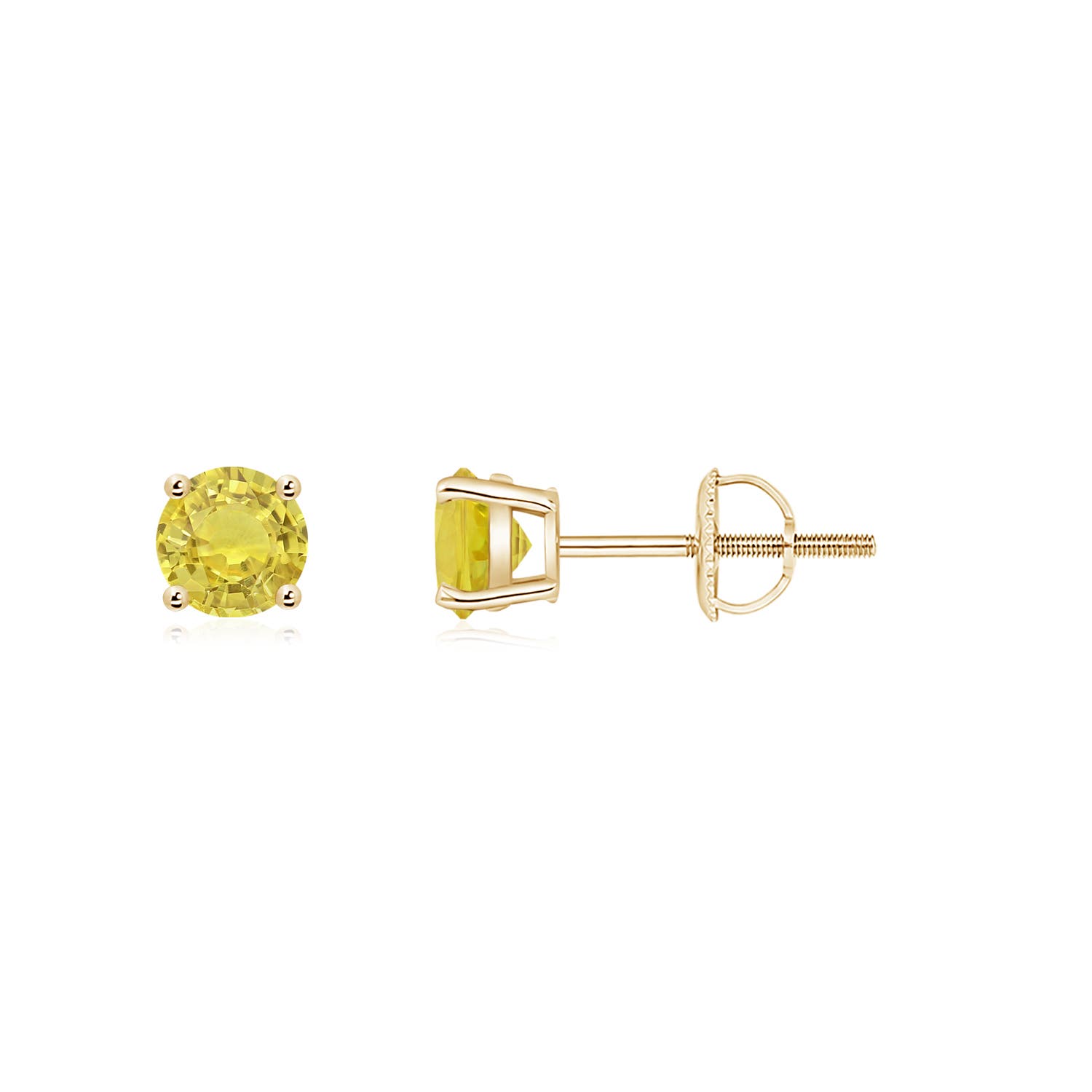 AA - Yellow Sapphire / 0.54 CT / 14 KT Yellow Gold