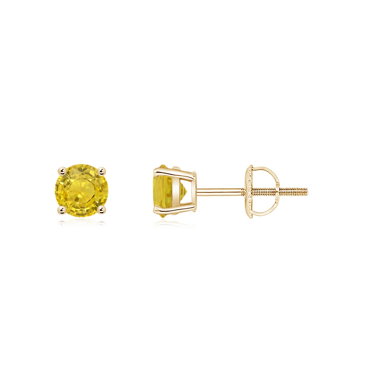 AAA - Yellow Sapphire / 0.54 CT / 14 KT Yellow Gold