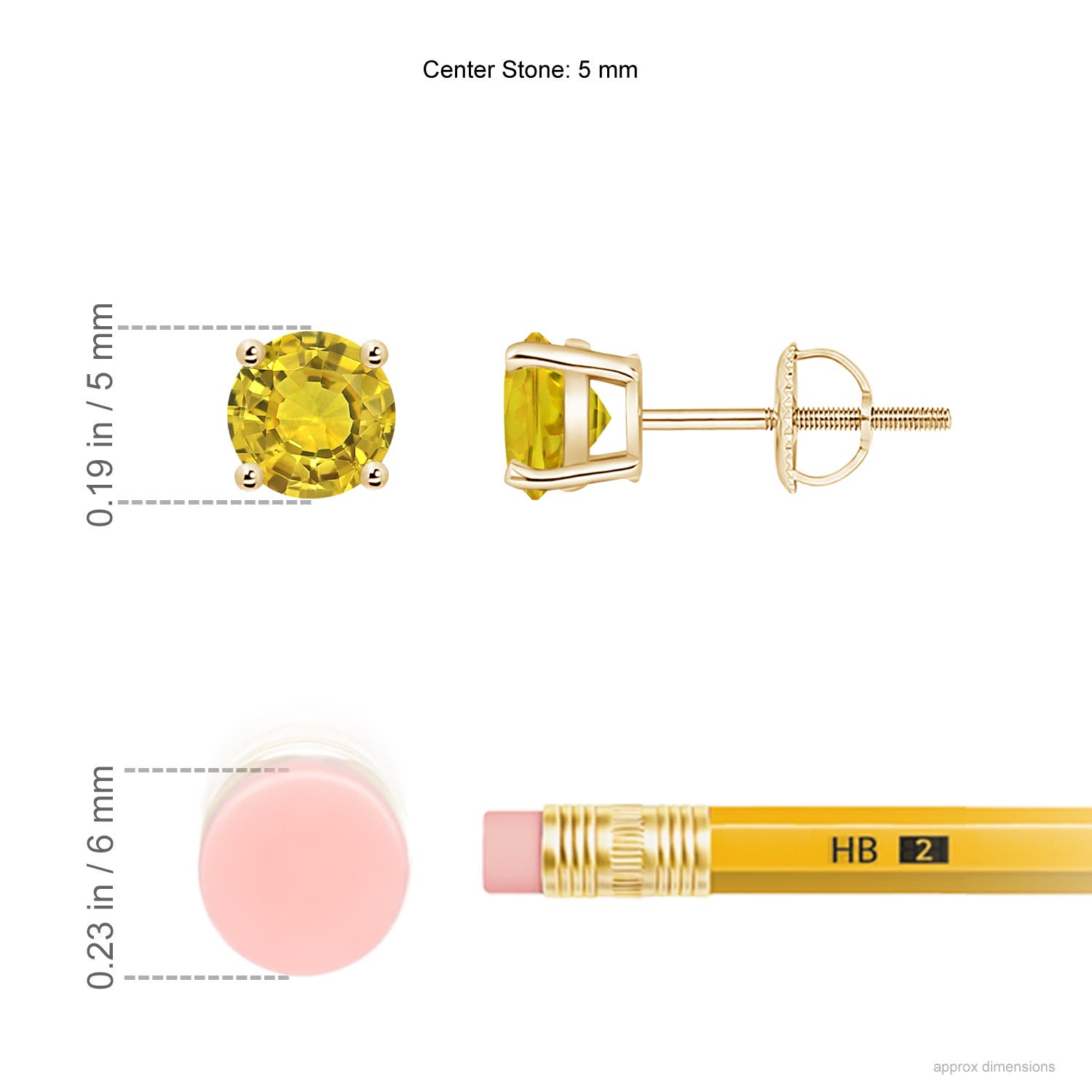 AAAA - Yellow Sapphire / 1.06 CT / 14 KT Yellow Gold